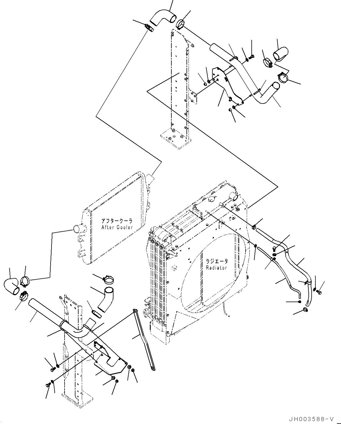 Схема запчастей Komatsu PC450-8 - СИСТЕМА ОХЛАЖДЕНИЯ, (/7) (№799-78) СИСТЕМА ОХЛАЖДЕНИЯ