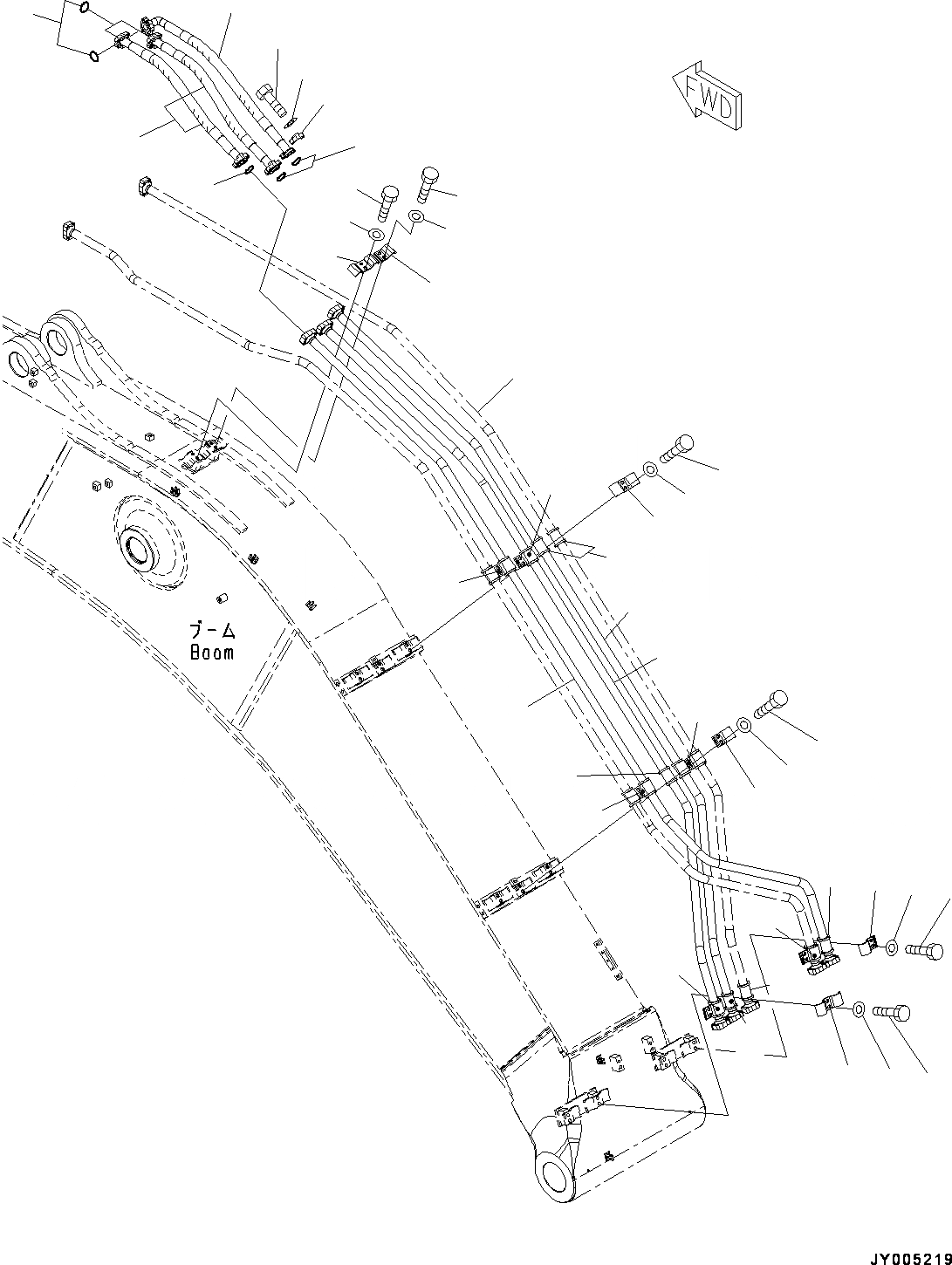 Схема запчастей Komatsu PC450-8R - СТРЕЛА, ЦИЛИНДР РУКОЯТИТРУБЫ (№7-778) СТРЕЛА, 7MM СТРЕЛА, -НАВЕСН. ОБОРУД