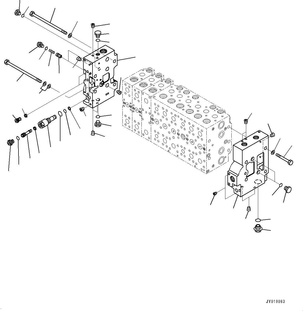 Схема запчастей Komatsu PC450LC-8 - УПРАВЛЯЮЩ. КЛАПАН, ВНУТР. ЧАСТИ (7/) (№7987-) УПРАВЛЯЮЩ. КЛАПАН, -ДОПОЛН. АКТУАТОР ТРУБЫ, АККУМУЛЯТОР