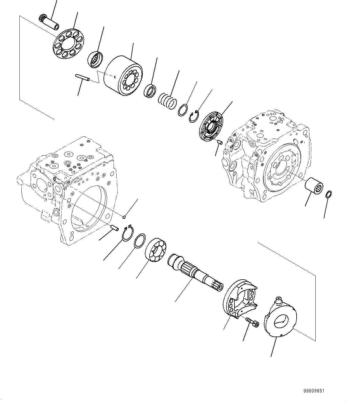 Схема запчастей Komatsu PC450LC-8 - ПОРШЕНЬ НАСОС, ВНУТР. ЧАСТИ (7/) (№7-798) ПОРШЕНЬ НАСОС