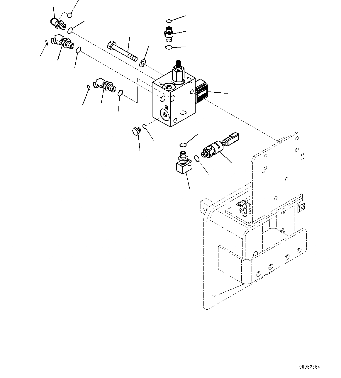 Схема запчастей Komatsu PC450LC-8 - БЫСТРОСЪЕМН. МЕХ-М ТРУБЫ, (/) (№7-) БЫСТРОСЪЕМН. МЕХ-М ТРУБЫ, -АКТУАТОР, ДЛЯ KUK