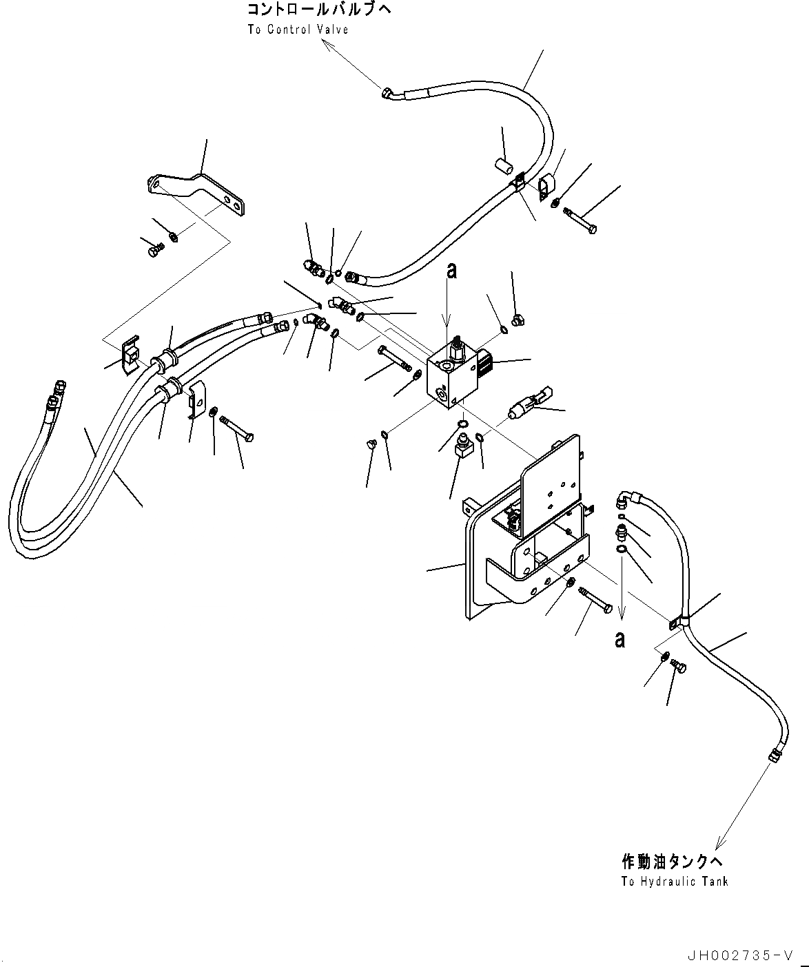 Схема запчастей Komatsu PC450LC-8 - БЫСТРОСЪЕМН. МЕХ-М ТРУБЫ, (№7-77) БЫСТРОСЪЕМН. МЕХ-М ТРУБЫ, ДЛЯ KAL