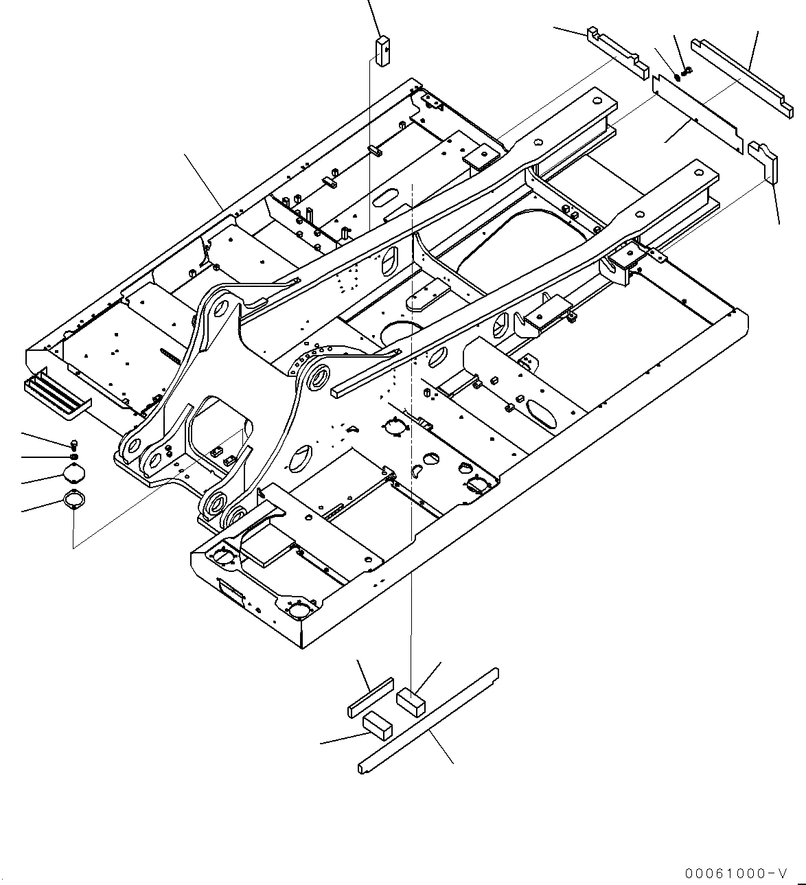 Схема запчастей Komatsu PC450LC-8 - ОСНОВНАЯ РАМА, (/) (№7-) ОСНОВНАЯ РАМА, ЕС СПЕЦ-ЯIFICATION