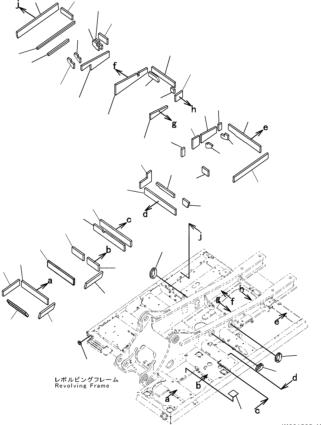 Схема запчастей Komatsu PC450LC-8 - ОСНОВНАЯ РАМА, (/) (№7-) ОСНОВНАЯ РАМА, С ЗАЩИТА НИЖНЕЙ ЧАСТИ, ДЛЯ АВСТРАЛИИ