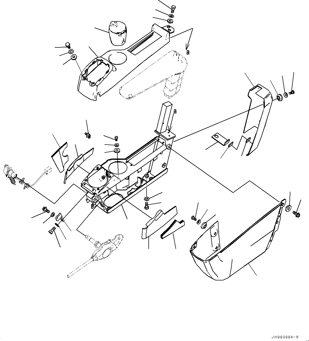 Схема запчастей Komatsu PC450LC-8 - КАБИНА, ПОЛ, КОНСОЛЬ, ЛЕВ. (№7-7) КАБИНА, КАБИНА ROPS, ПЕРЕДН. ФИКС. ОКНА, С МАСТЕР КЛЮЧ