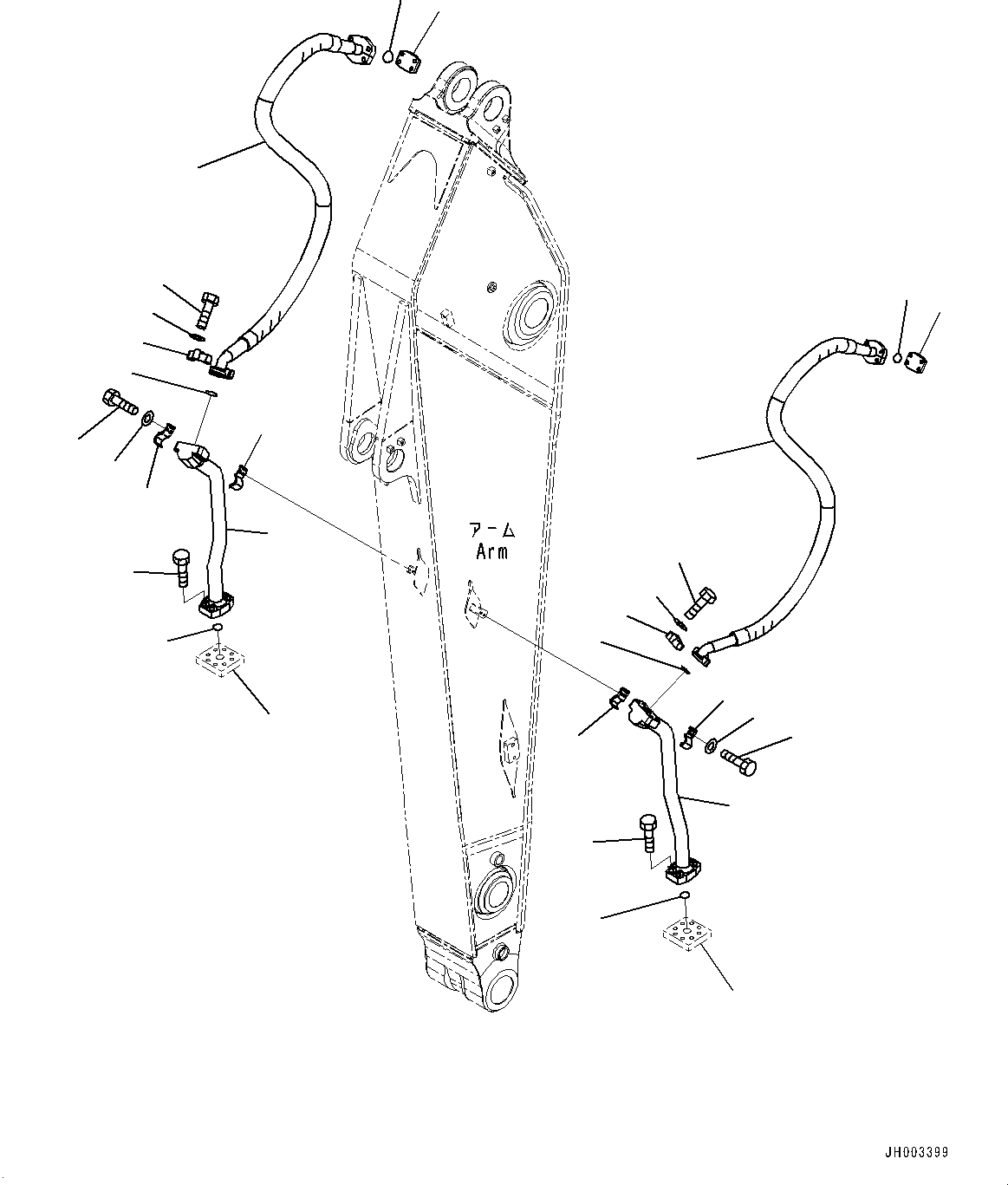 Схема запчастей Komatsu PC450LC-8 - РУКОЯТЬ, ДОПОЛН. ГИДРОЛИНИЯ (№7-7) РУКОЯТЬ, MM, HCU, ДЛЯ REDUCE BACK PRESSURE -НАВЕСН. ОБОРУД, БЫСТРОСЪЕМН. МЕХ-М, KAL