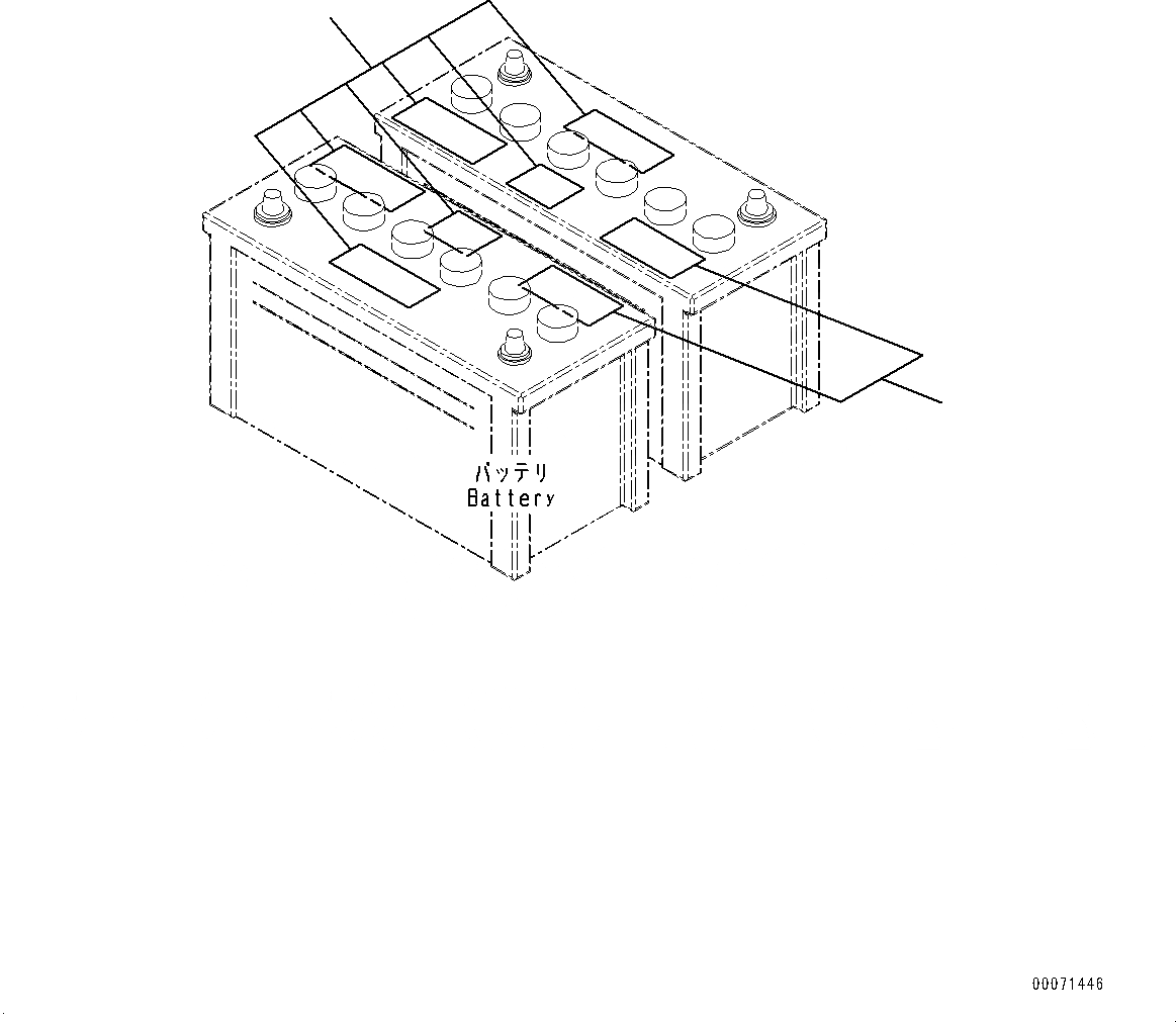 Схема запчастей Komatsu PC450LC-8 - ПРЕДУПРЕЖДАЮЩ. МАРКИРОВКАS, АККУМУЛЯТОР (№7-) ПРЕДУПРЕЖДАЮЩ. МАРКИРОВКАS, АККУМУЛЯТОР, ИСПАНИЯ-АНГЛ., США
