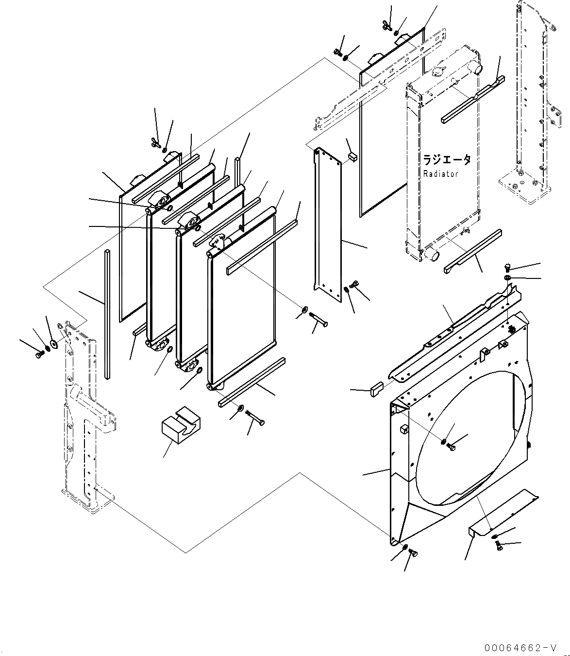 Схема запчастей Komatsu SA6D108-1A-7 - СИСТЕМА ОХЛАЖДЕНИЯ, (/7) (№7-) ДВИГАТЕЛЬ