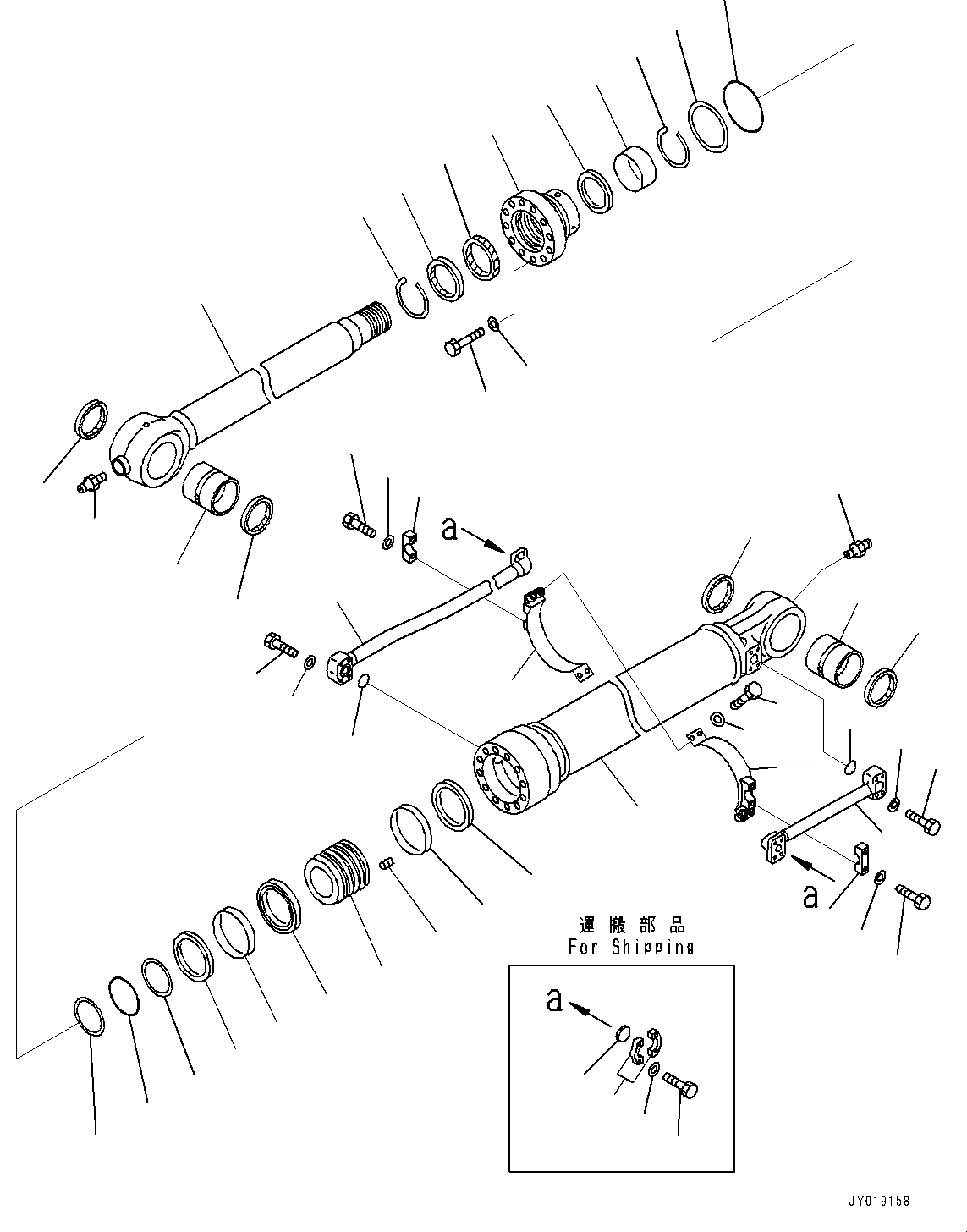 Схема запчастей Komatsu PC450LC-8R - РУКОЯТЬ, ЦИЛИНДР КОВША (№7-) РУКОЯТЬ, MM, TURKEY