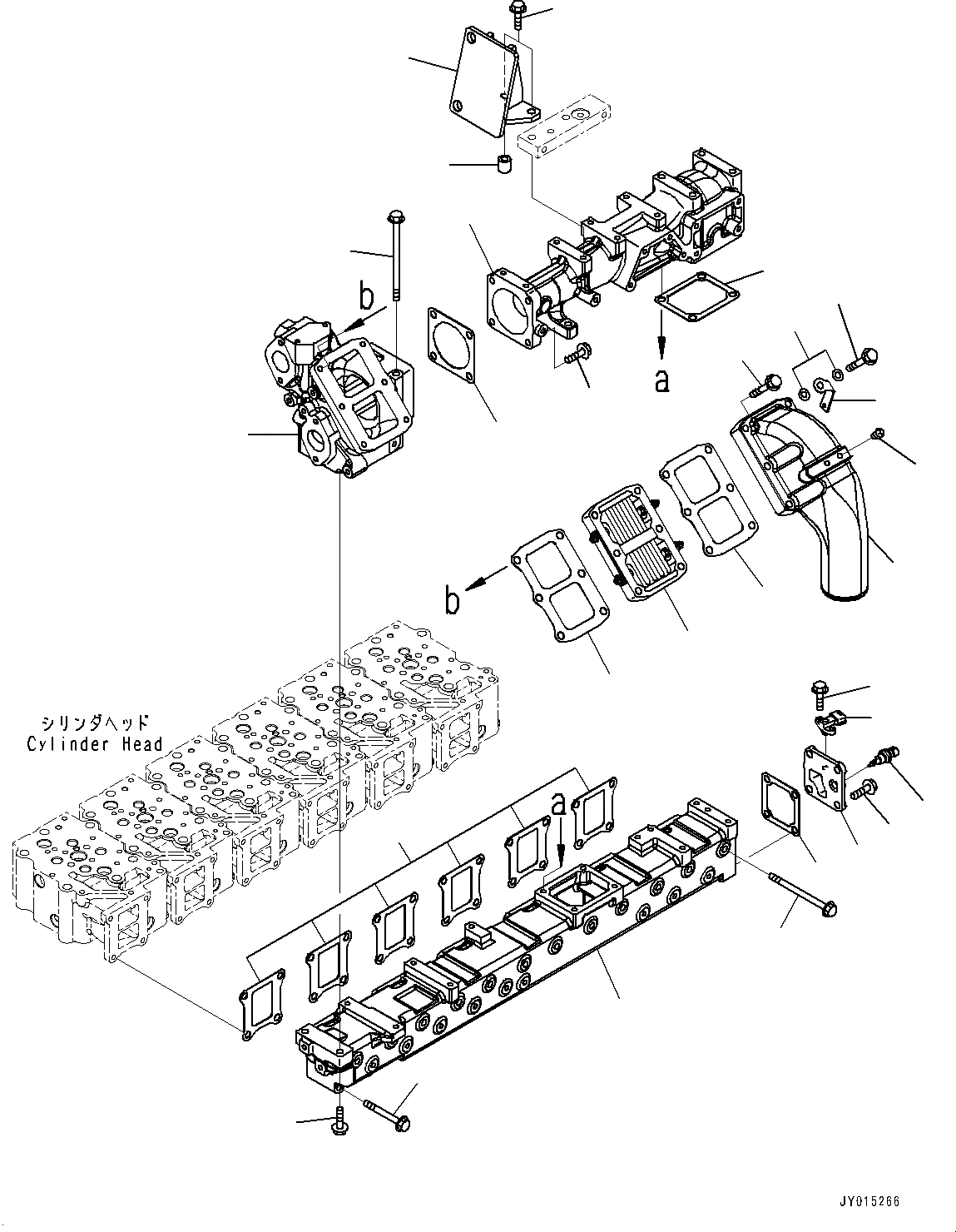 Схема запчастей Komatsu SAA6D125E-5-FR - ТРУБОПРОВОД ВПУСКА ВОЗДУХА И СОЕДИН-Е (№9-) ТРУБОПРОВОД ВПУСКА ВОЗДУХА И СОЕДИН-Е