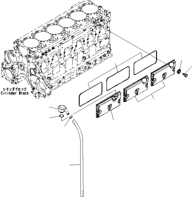 Схема запчастей Komatsu SAA6D125E-5-FR - КРЫШКА ТОЛКАТЕЛЕЙ КЛАПАНА, (№-8) КРЫШКА ТОЛКАТЕЛЕЙ КЛАПАНА, С САПУН