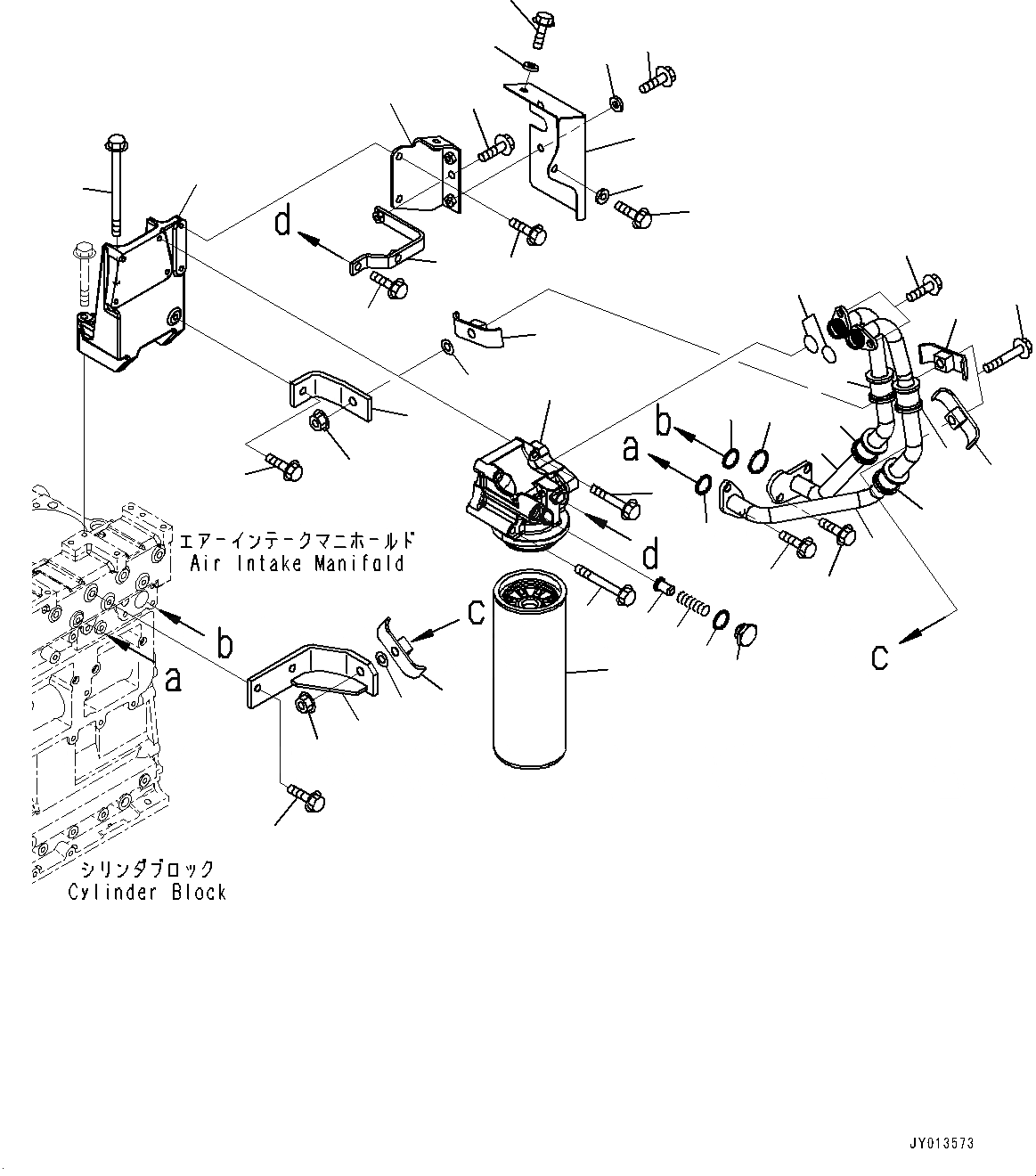 Схема запчастей Komatsu SAA6D125E-5-FR - ДВИГАТЕЛЬ МАСЛ. ФИЛЬТР (№-) ДВИГАТЕЛЬ МАСЛ. ФИЛЬТР, ТРУБЫ