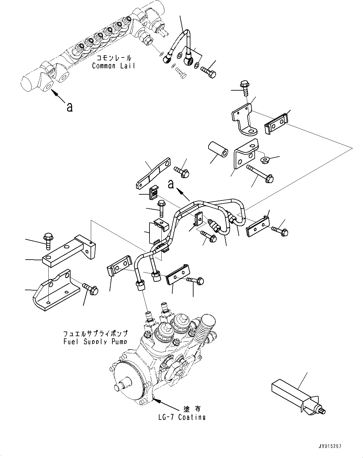 Схема запчастей Komatsu SAA6D125E-5-FR - ТОПЛИВН. НАСОС, ТРУБЫ (№9-99) ТОПЛИВН. НАСОС