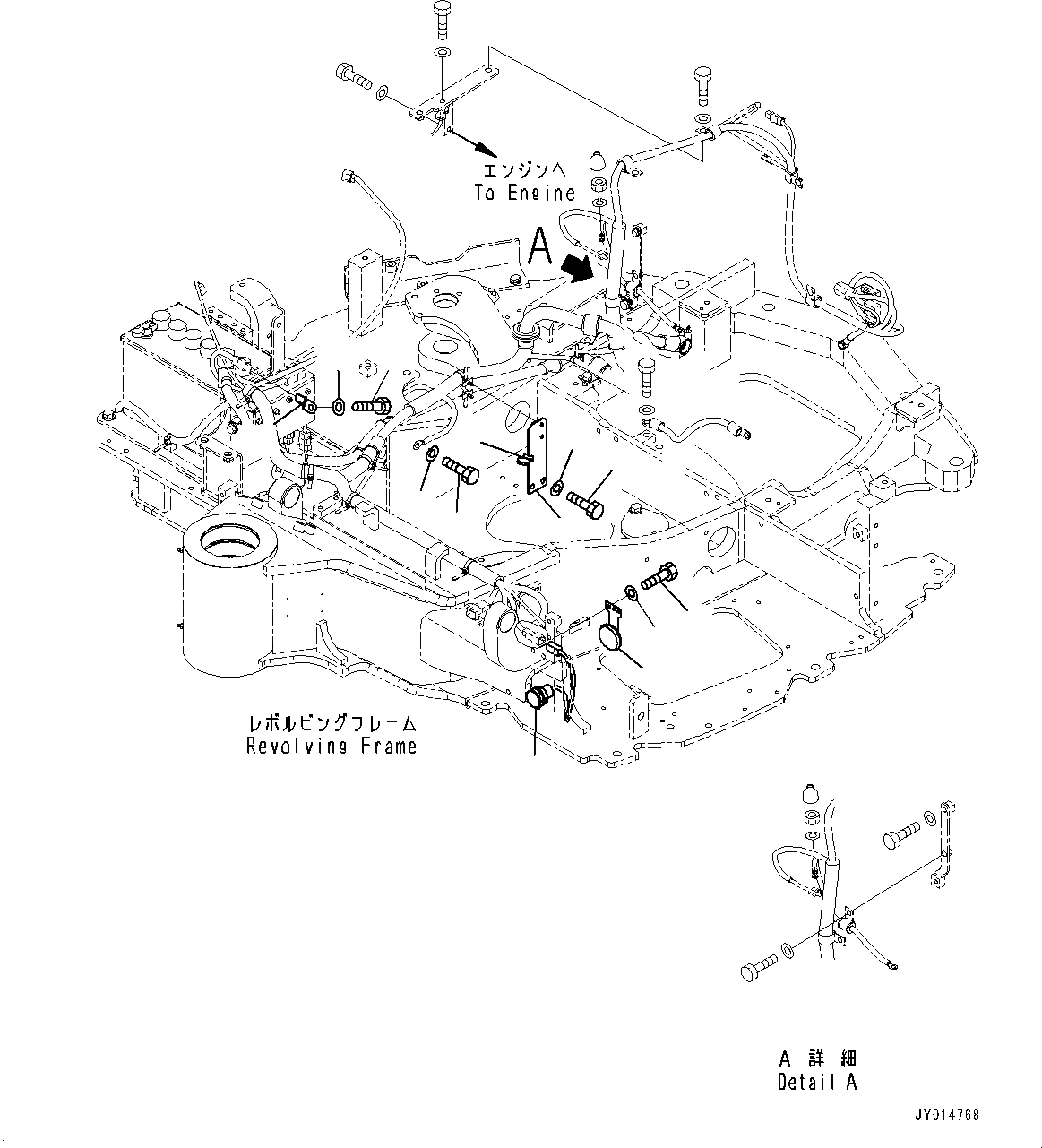 Схема запчастей Komatsu PC55MR-3 - ЭЛЕКТРИЧ. ПРОВОДКА, ОСНОВН. ПРОВОДКА (/) (№7-) ЭЛЕКТРИЧ. ПРОВОДКА, С АВТОМАТИЧ. DECELERATOR, ПРОПОРЦИОНАЛЬН. РЫЧАГ УПРАВЛ-Я