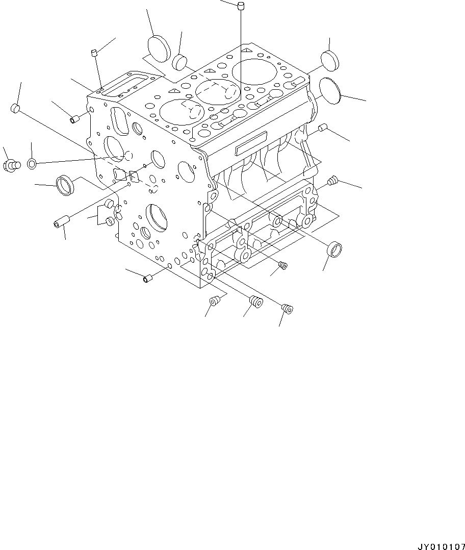 Схема запчастей Komatsu 3D67E-2A - ДВИГАТЕЛЬ, GAUGE ЦИЛИНДР (№8A7-) ДВИГАТЕЛЬ, ОДИНОЧН. ЭЛЕМЕНТ ТИП