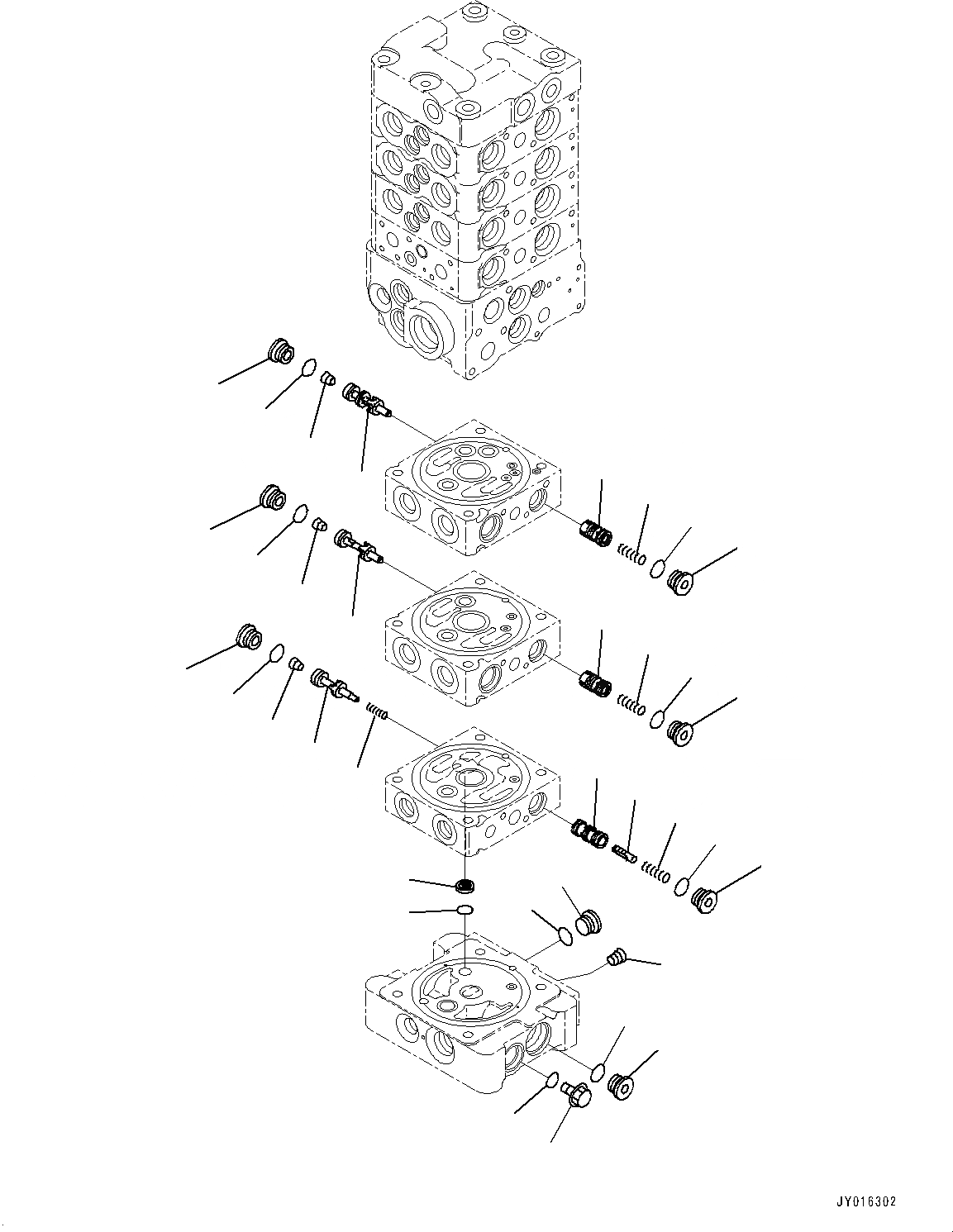 Схема запчастей Komatsu PC78US-8 - УПРАВЛЯЮЩ. КЛАПАН, ВНУТР. ЧАСТИ (9/8) (№7-) УПРАВЛЯЮЩ. КЛАПАН, С -ДОПОЛН. АКТУАТОР ТРУБЫ