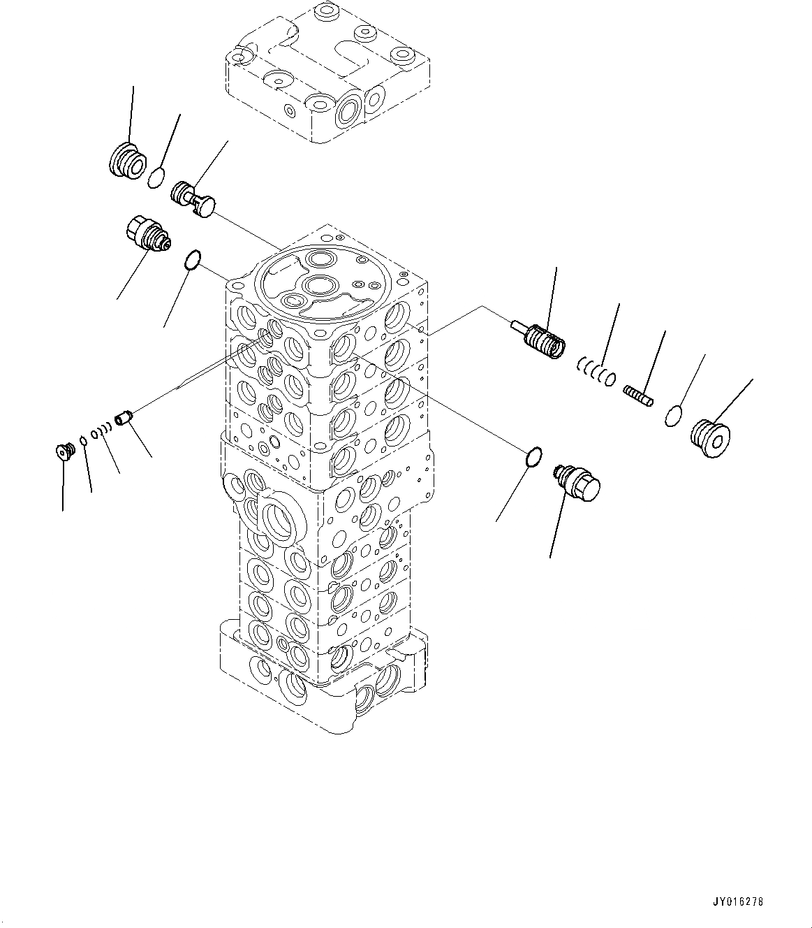 Схема запчастей Komatsu PC78US-8 - УПРАВЛЯЮЩ. КЛАПАН, ВНУТР. ЧАСТИ (/) (№-) УПРАВЛЯЮЩ. КЛАПАН, С -ДОПОЛН. АКТУАТОР ТРУБЫ, ДЛЯ MACHINE С MULTI ОТВАЛ