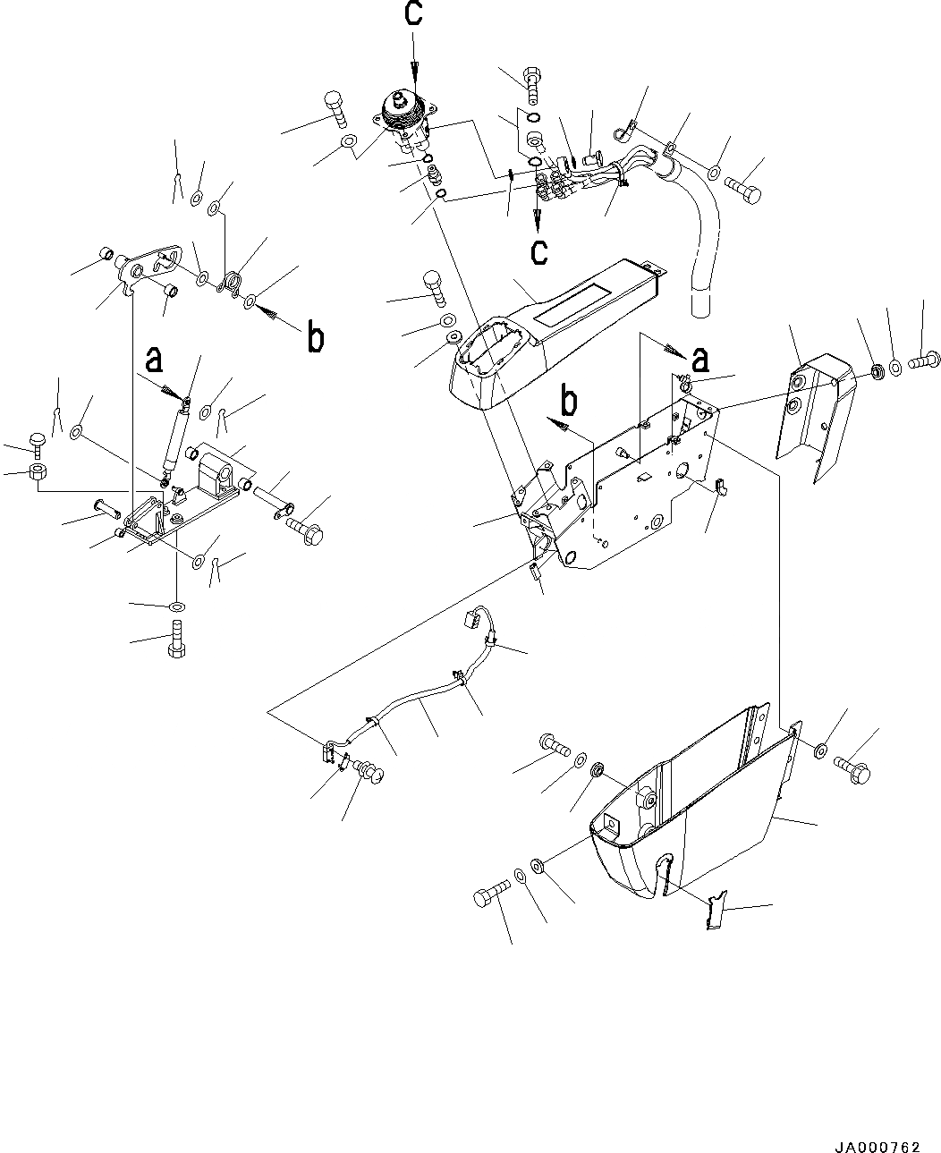 Схема запчастей Komatsu PC78US-8 - ОСНОВН. КОНСТРУКЦИЯ, КОНСОЛЬН. БЛОК, ЛЕВ. (№-8) ОСНОВН. КОНСТРУКЦИЯ, ДЛЯ MACHINE С DOZER ОТВАЛ, С ВОЗД. ПОДВЕСКОЙ СИДЕНЬЕ ОПЕРАТОРА, С AM-FM РАДИО ДЛЯ NORTH, CENTRAL И SOUTH AM