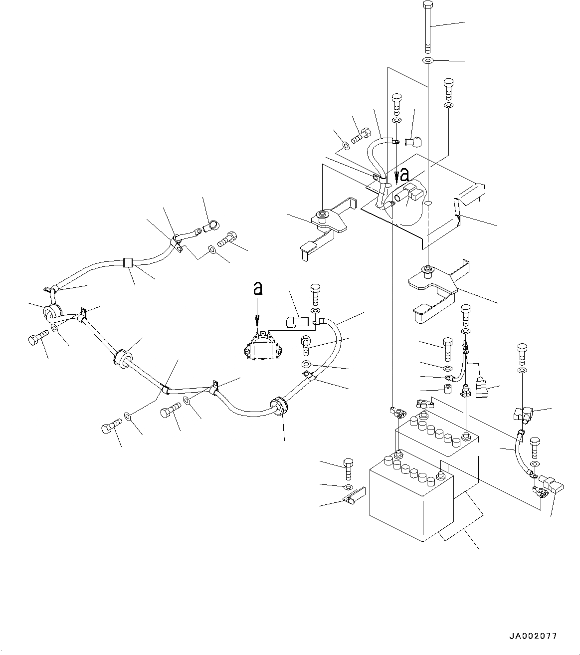 Схема запчастей Komatsu PC78US-8 - АККУМУЛЯТОР (№-79) АККУМУЛЯТОР