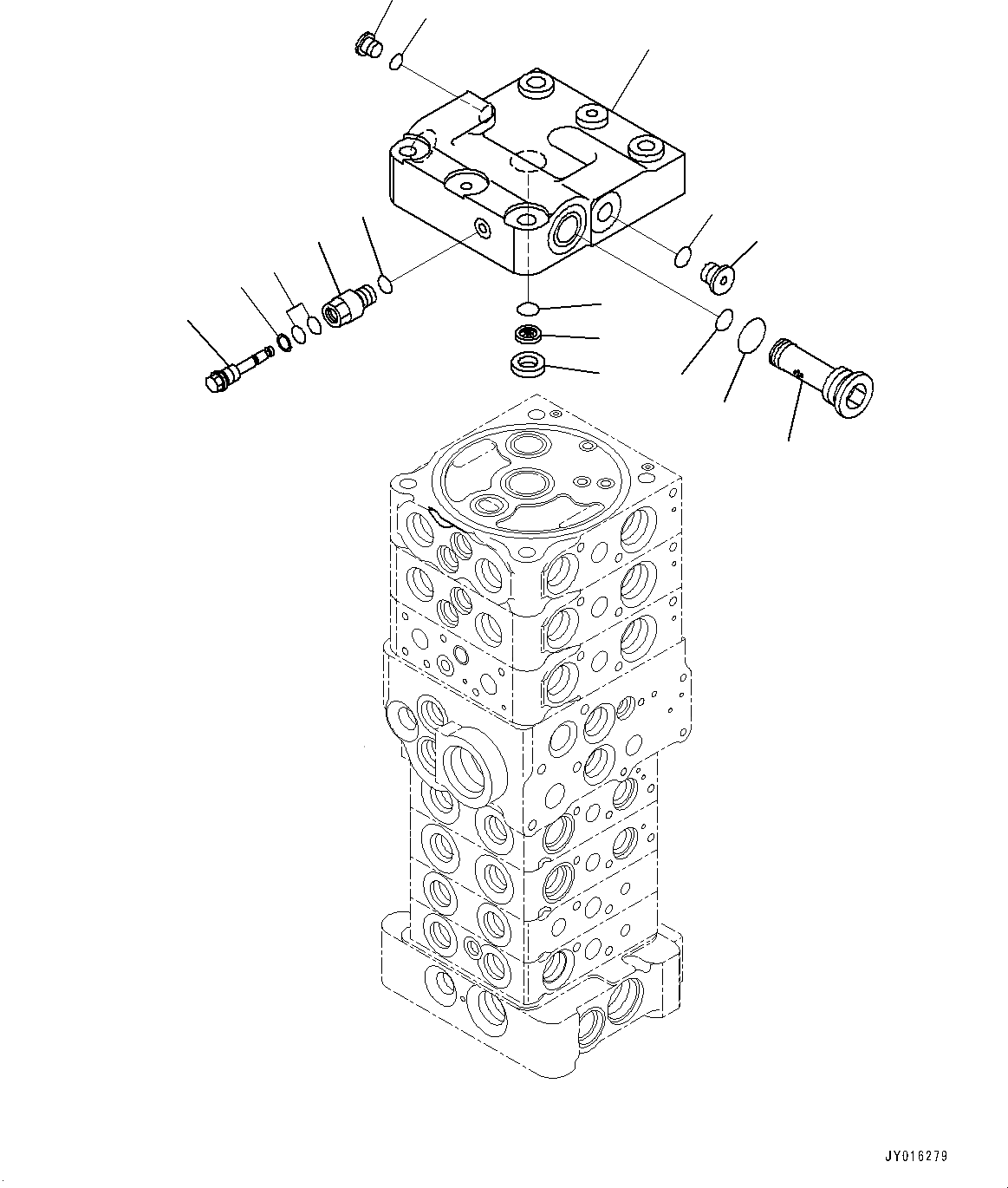 Схема запчастей Komatsu PC78US-8 - УПРАВЛЯЮЩ. КЛАПАН, ВНУТР. ЧАСТИ (/8) (№7-) УПРАВЛЯЮЩ. КЛАПАН, ДЛЯ MACHINE С MULTI ОТВАЛ