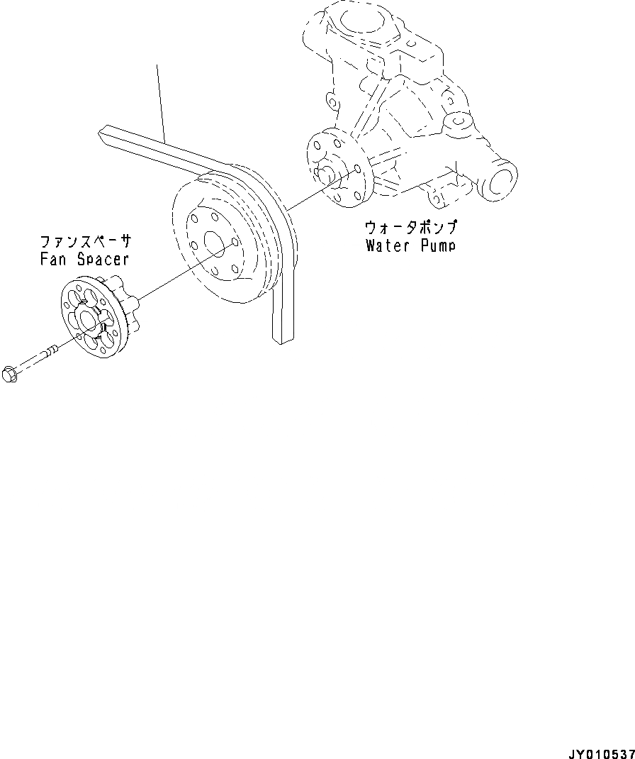 Схема запчастей Komatsu SAA4D95LE-5G - ВЕНТИЛЯТОР ОХЛАЖДЕНИЯ РЕМЕНЬ (№7-) ВЕНТИЛЯТОР ОХЛАЖДЕНИЯ РЕМЕНЬ