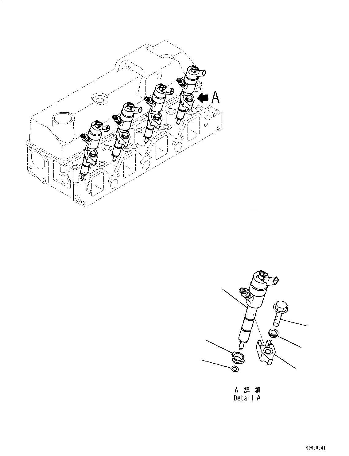 Схема запчастей Komatsu SAA4D95LE-5G - ЧАСТИ PERДЛЯMANCE, ВПРЫСК (№7-) ЧАСТИ PERДЛЯMANCE