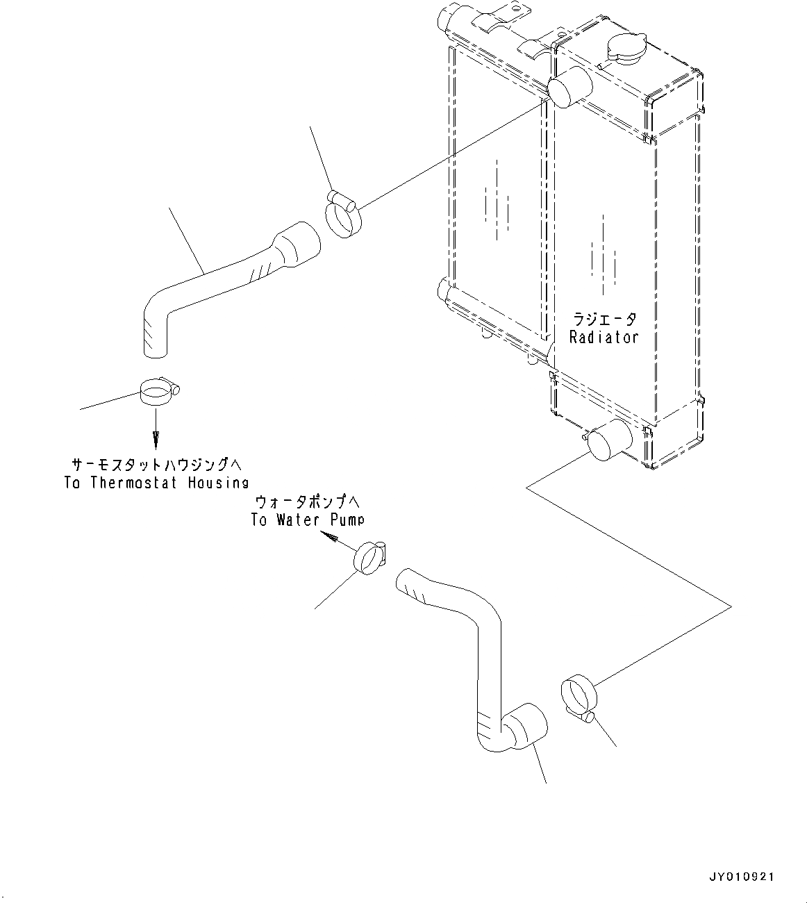 Схема запчастей Komatsu WA50-6 - ХЛАДАГЕНТ ТРУБЫ (№-) ХЛАДАГЕНТ ТРУБЫ