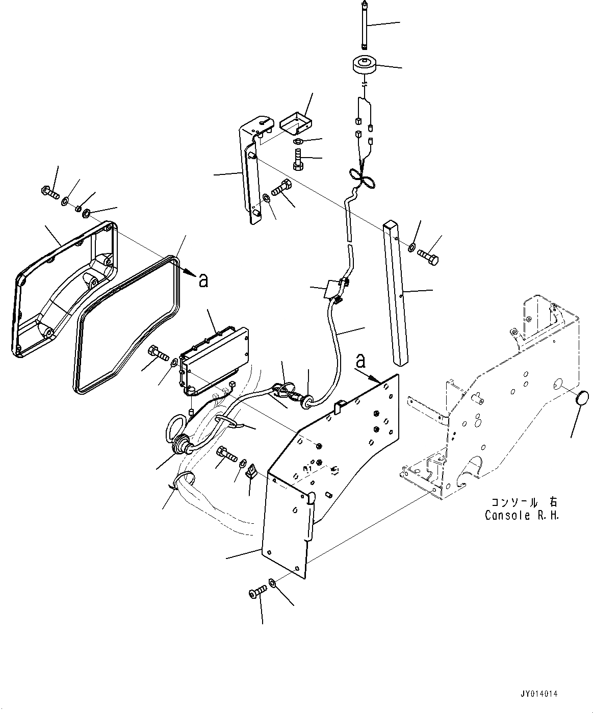 Схема запчастей Komatsu WA50-6 - KOMTRAX КОНТРОЛЛЕР, (№-) KOMTRAX КОНТРОЛЛЕР, ДЛЯ НАВЕСА