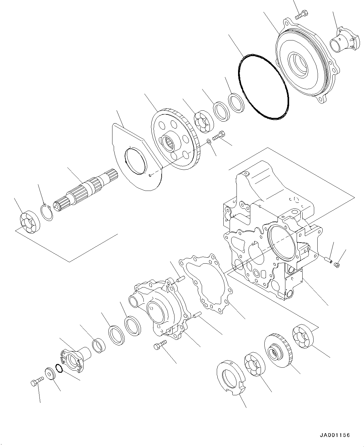 Схема запчастей Komatsu WA50-6 - ПЕРЕДАЧА, (/) (№-) ПЕРЕДАЧА