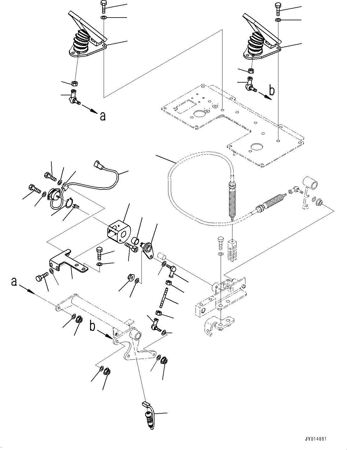 Схема запчастей Komatsu WA50-6 - ОСНОВН. КОНСТРУКЦИЯ, ПЕДАЛЬ ТОРМОЗА И МЕХАНИЗМ (/) (№-) ОСНОВН. КОНСТРУКЦИЯ, 3-Х СЕКЦИОНН. КОНТРОЛЬН. КЛАПАН С НАВЕСН. ОБОРУД ЦИЛИНДР, ДЛЯ США, С МАСТЕР КЛЮЧ, ДЛЯ КАБИНА ROPS