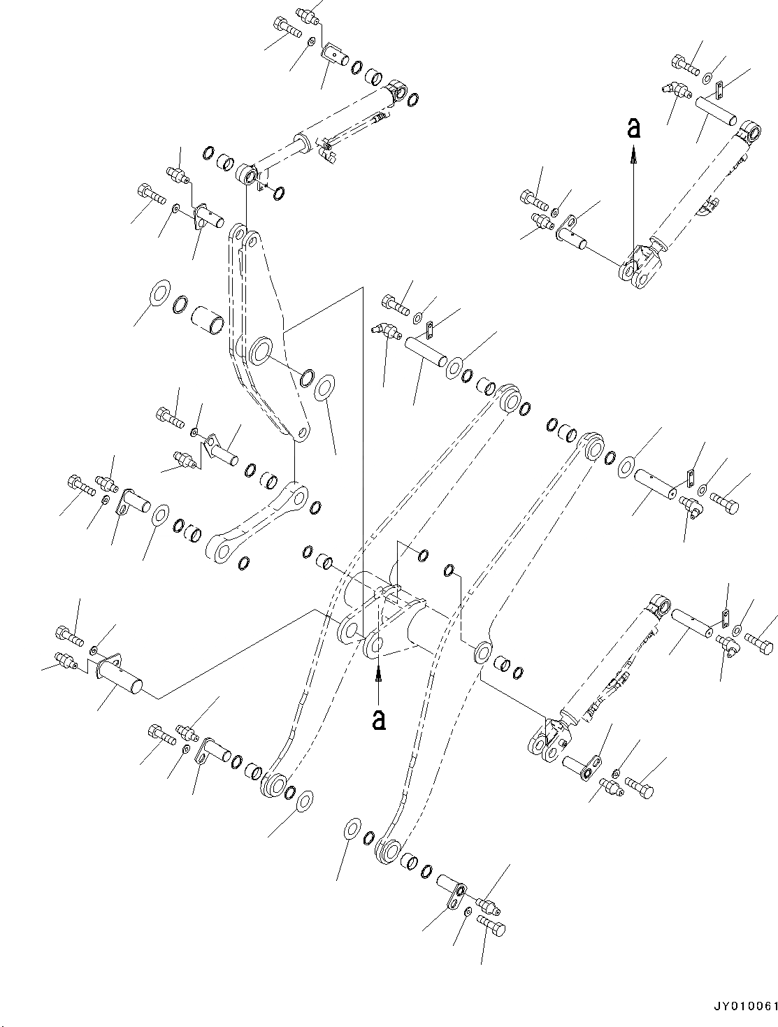 Схема запчастей Komatsu WA50-6 - РУКОЯТЬ И BELL CRANK, КРЕПЛЕНИЕ (№-9) РУКОЯТЬ И BELL CRANK, 3-Х СЕКЦИОНН. КОНТРОЛЬН. КЛАПАН С НАВЕСН. ОБОРУД ЦИЛИНДР
