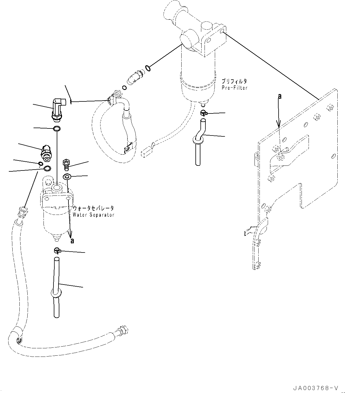 Схема запчастей Komatsu WA200-6 - ТОПЛИВН. БАК., КОМПОНЕНТЫ (/) (№7-) ТОПЛИВН. БАК., С EXTRA BAD ТОПЛИВН. И ПЛОХ. ТОПЛИВО СПЕЦ-ЯIFICATION, ВОДН.+DUST, ДОПОЛН. ФИЛЬТР.