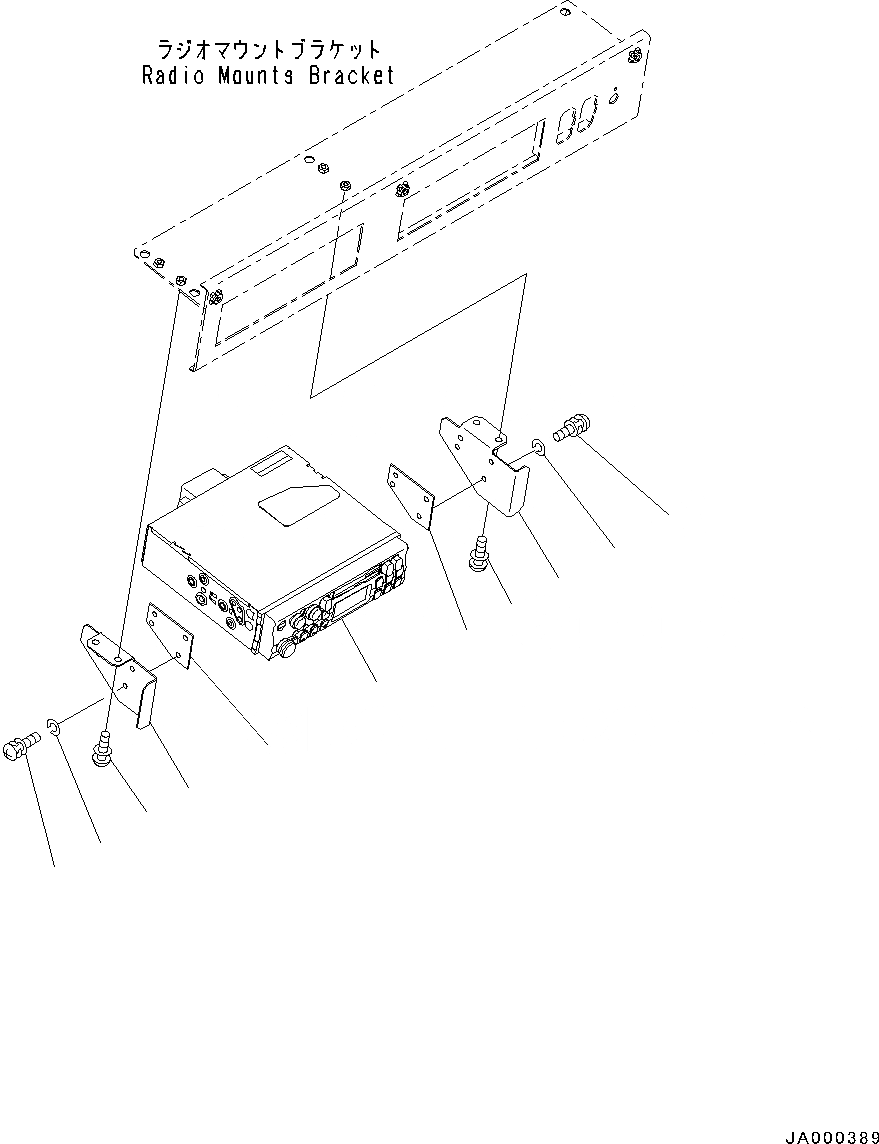 Схема запчастей Komatsu WA200-6 - РАДИО (№7-) РАДИО, AM-FM STEREO РАДИО, CASSETTE, ЕСКАНАТ, ASIA И OCEANIA