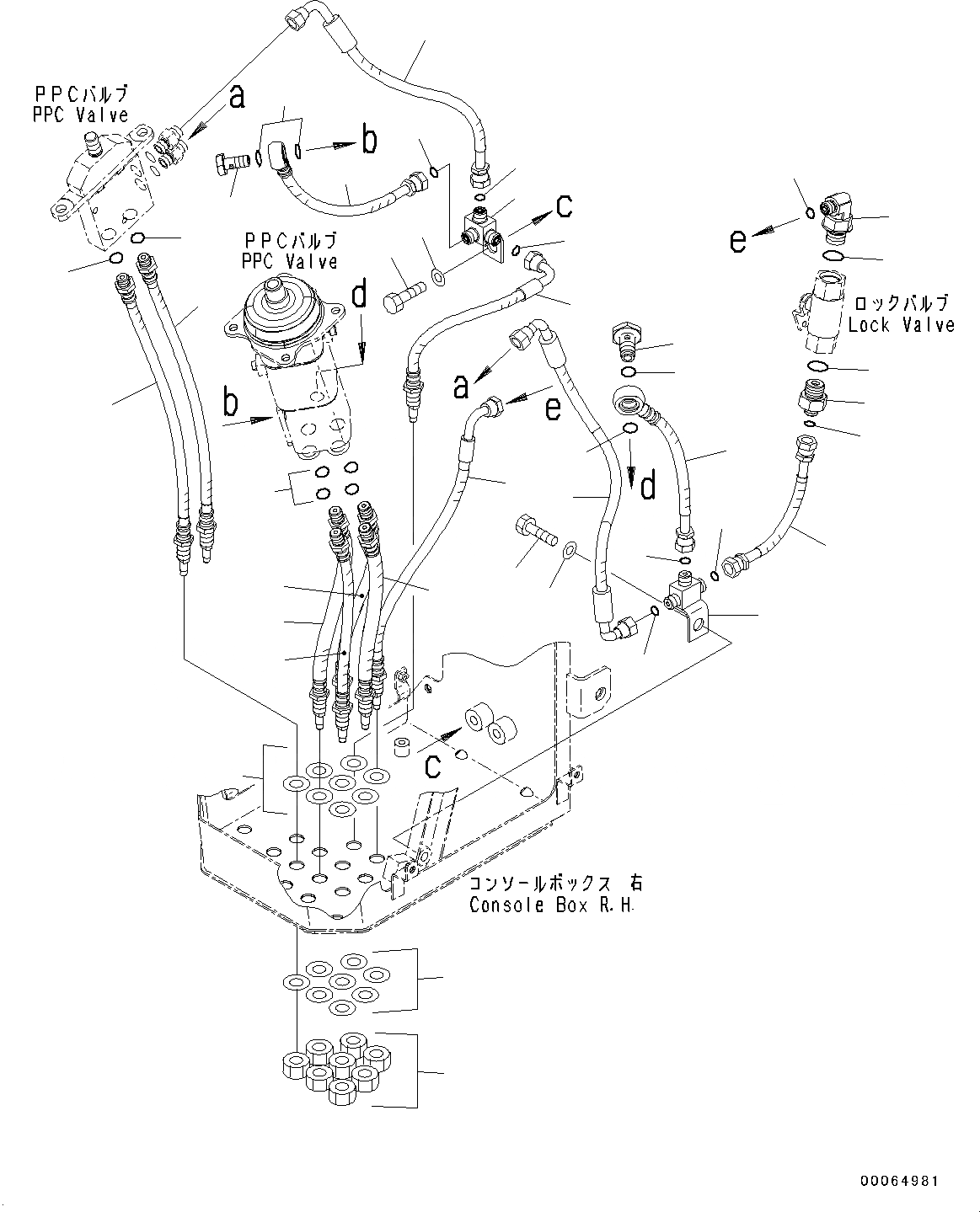 Схема запчастей Komatsu WA200-6 - УПРАВЛЕНИЕ ПОГРУЗКОЙ БЛОК, ШЛАНГИ (№7-) УПРАВЛЕНИЕ ПОГРУЗКОЙ БЛОК, С MONO РЫЧАГ УПРАВЛЕНИЕ ПОГРУЗКОЙ И -РЫЧАГ УПРАВЛ. НАВЕСН. ОБОРУД., KOMTRAX