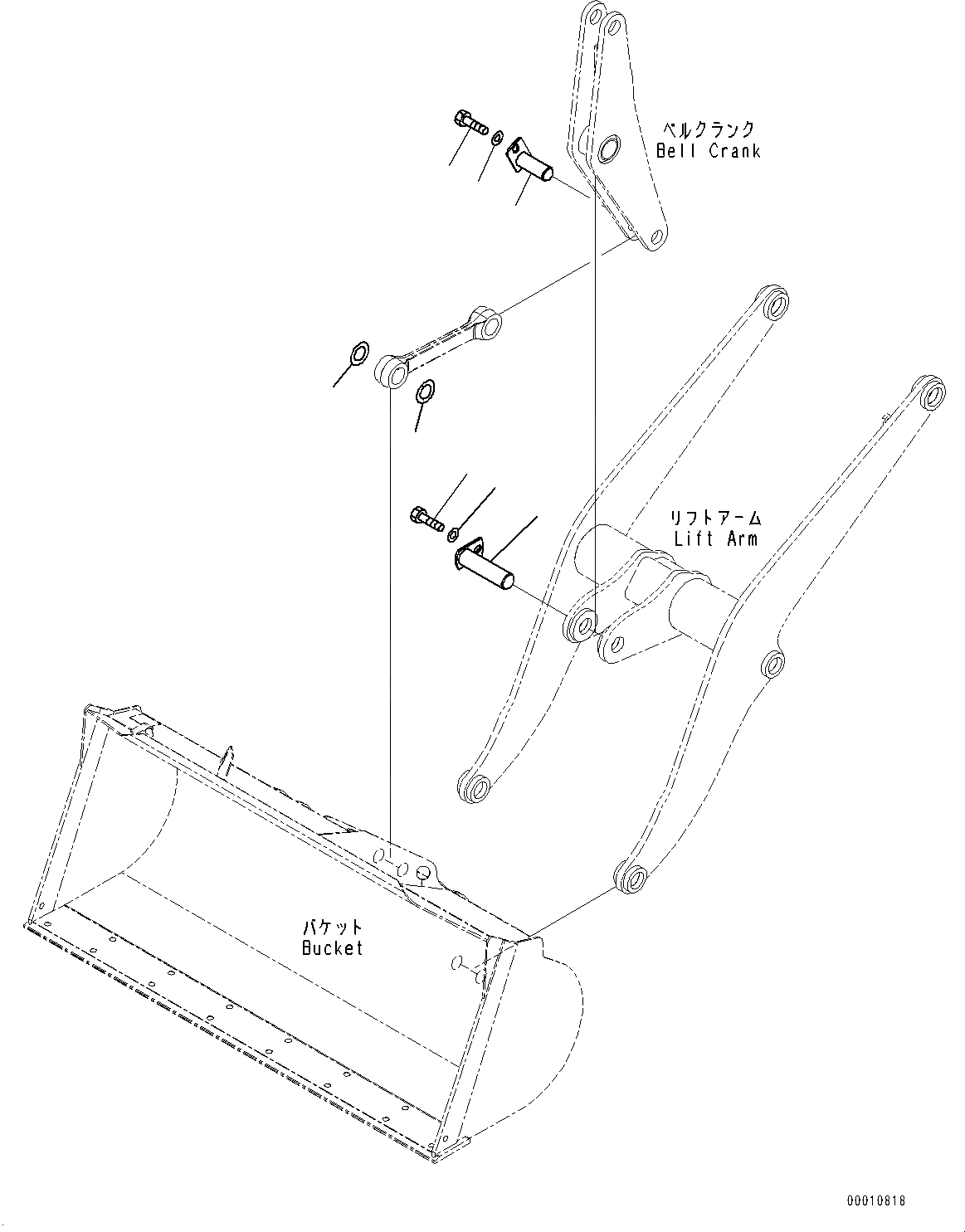 Схема запчастей Komatsu WA200-6 - РУКОЯТЬ И BELL CRANK, КРЕПЛЕНИЕ (№7-79) РУКОЯТЬ И BELL CRANK, С 3-Х СЕКЦ. КОНТР. КЛАПАНОМ, КОНЦЕВ. ВЫКЛЮЧ-ЛЬ ПОДЪЕМА СТРЕЛЫ