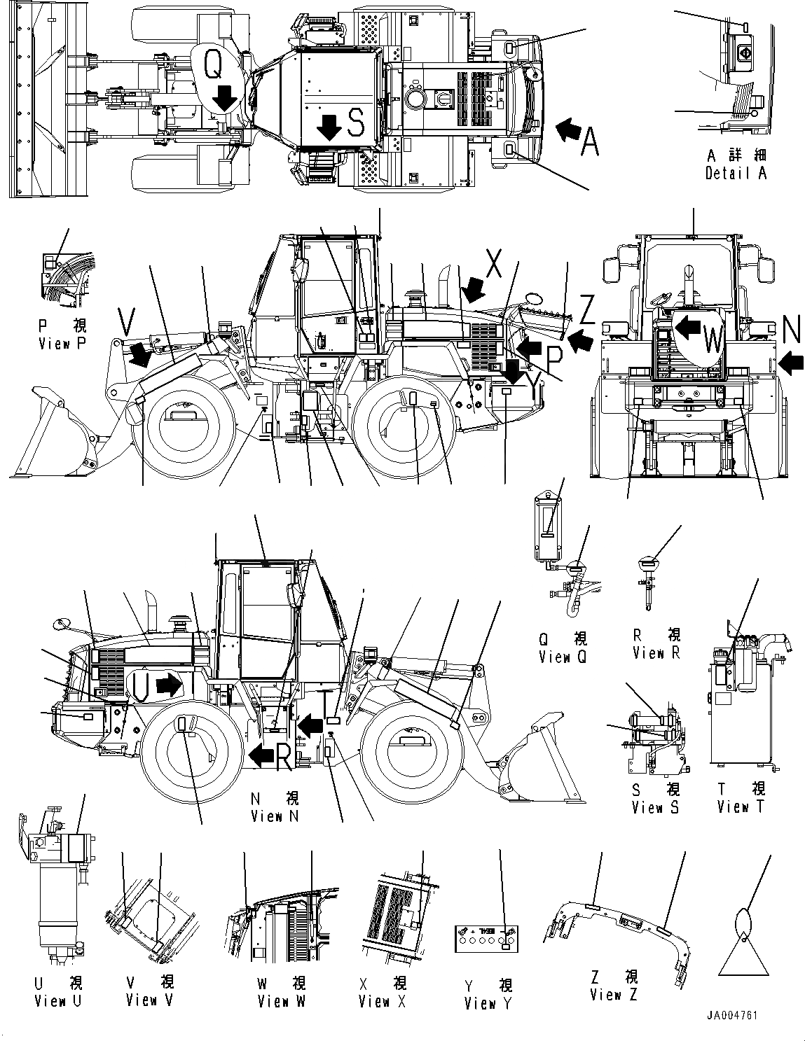 Схема запчастей Komatsu WA200-6 - МАРКИРОВКА, ТАБЛИЧКИ (№79-779) МАРКИРОВКА, ТУРЦИЯ-АНГЛ., ДЛЯ СТРАН ЕС БЕЗОПАСН. REGULATION