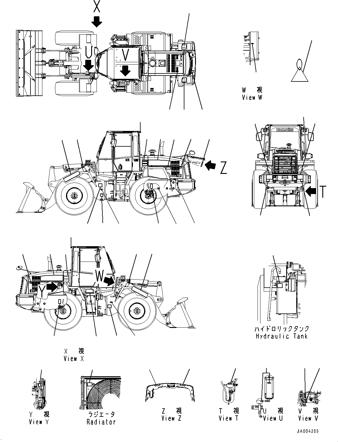 Схема запчастей Komatsu WA200-6 - МАРКИРОВКА, ТАБЛИЧКИ (№7-798) МАРКИРОВКА, АНГЛ. INSTRUCTION, ДЛЯ АВСТРАЛИИ