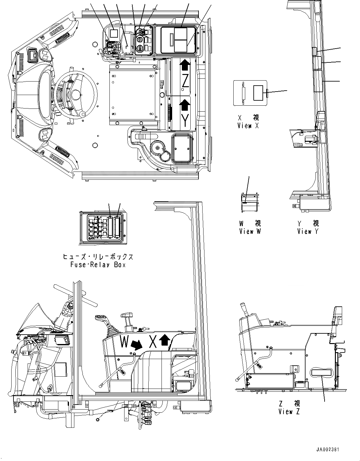Схема запчастей Komatsu WA200-6 - МАРКИРОВКА, ПОЛ ТАБЛИЧКИ (№7-798) МАРКИРОВКА, АНГЛ. INSTRUCTION, ДЛЯ АВСТРАЛИИ