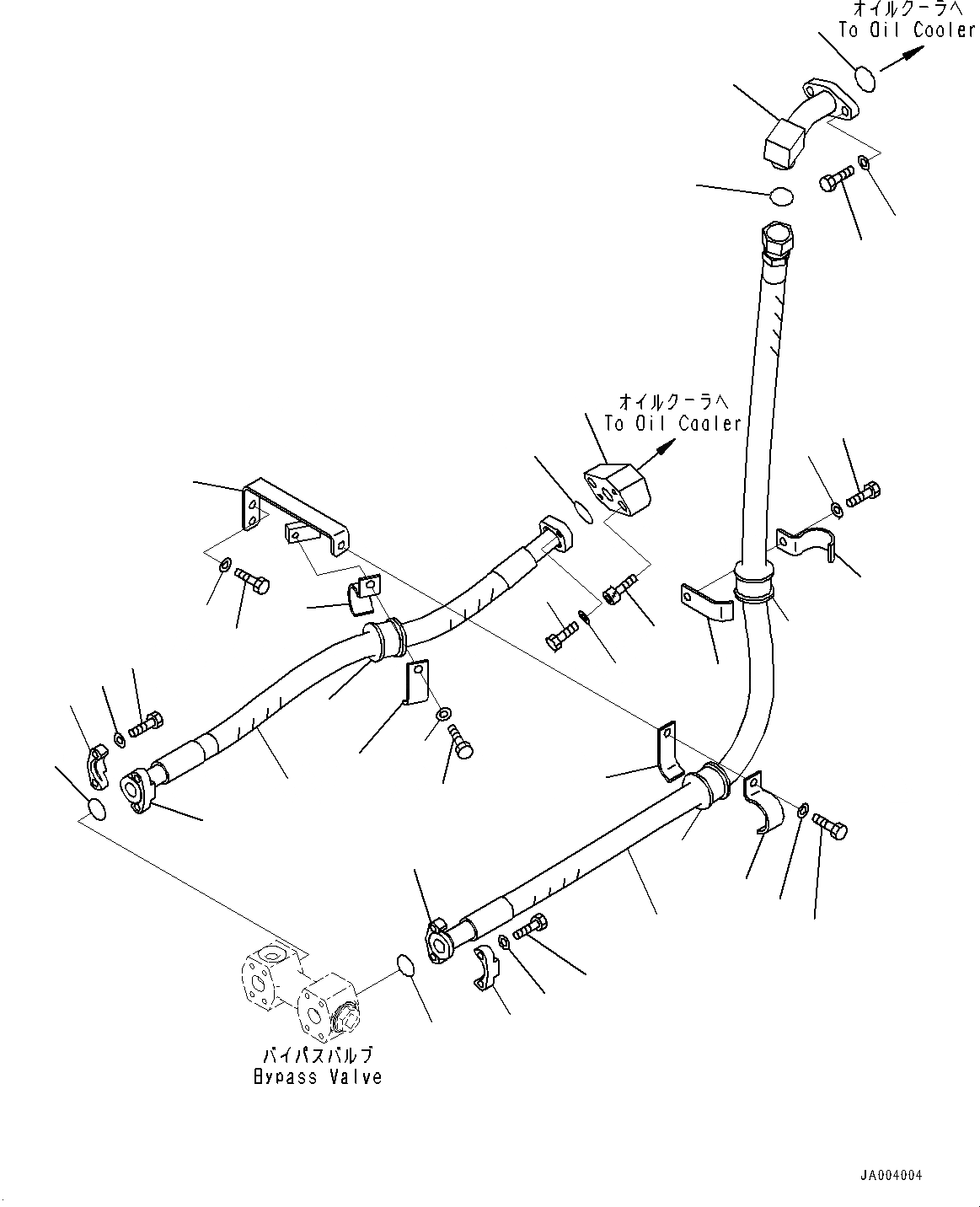 Схема запчастей Komatsu WA200-6 - ГИДРОЛИНИЯ, МАСЛООХЛАДИТЕЛЬ (№787-779) ГИДРОЛИНИЯ, С 3-Х СЕКЦ. КОНТР. КЛАПАНОМ, ШИР. СЕРДЦЕВИНА РАДИАТОР