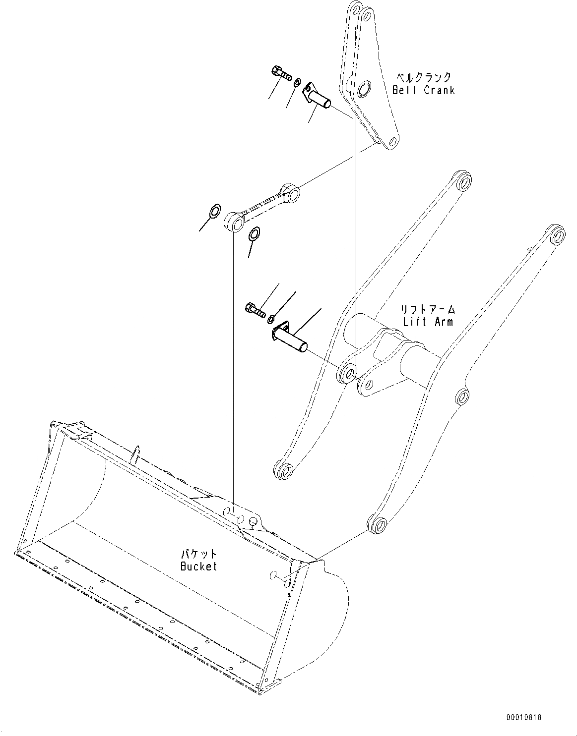 Схема запчастей Komatsu WA200-6 - РУКОЯТЬ И BELL CRANK, КРЕПЛЕНИЕ (№7-79) РУКОЯТЬ И BELL CRANK, С ВЫСОК. ПОДЪЕМ РУКОЯТЬ, MM, 3-Х СЕКЦИОНН. КОНТРОЛЬН. КЛАПАН, КОНЦЕВ. ВЫКЛЮЧ-ЛЬ ПОДЪЕМА СТРЕЛЫ