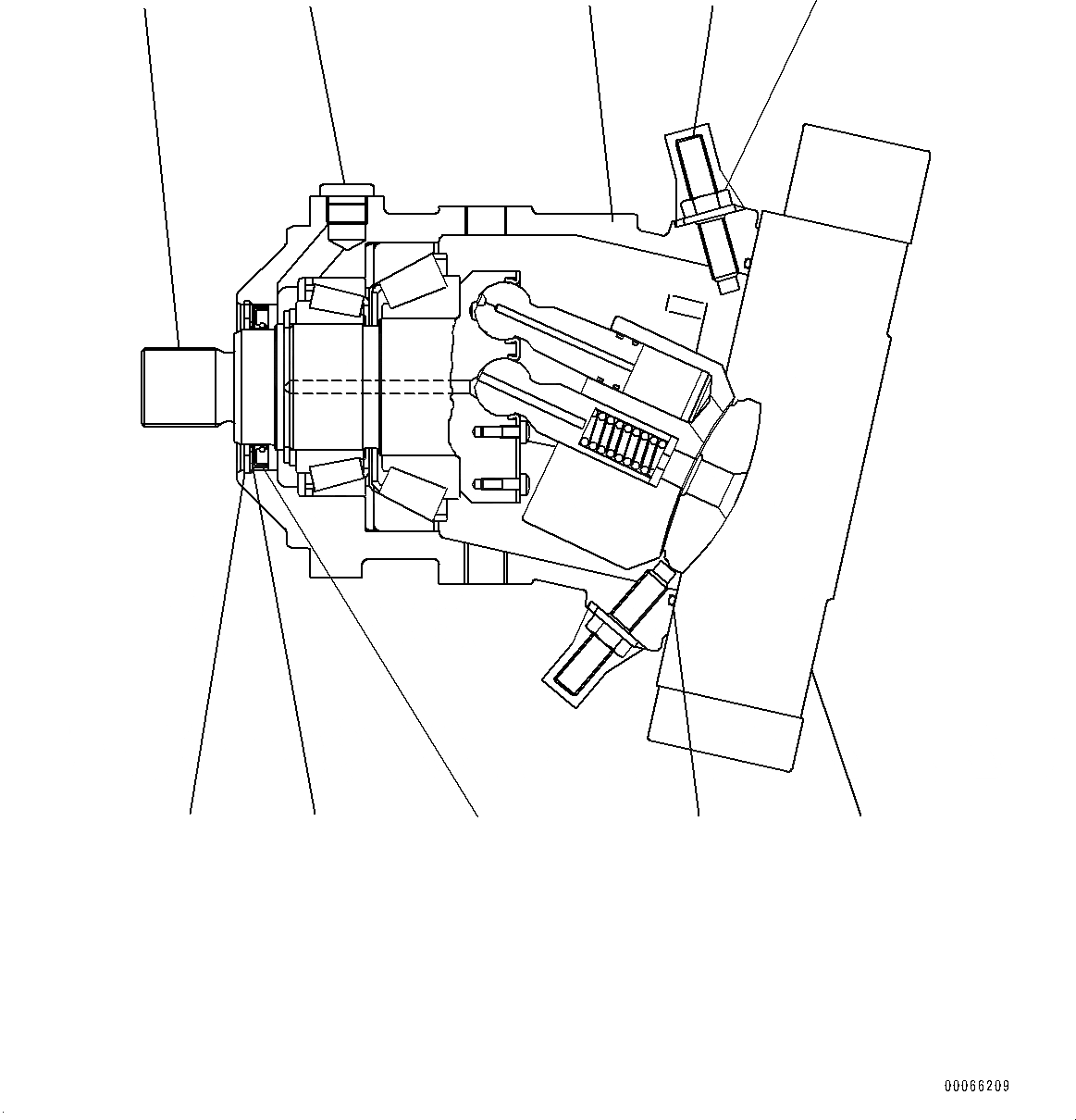 Схема запчастей Komatsu WA150-6 - ПЕРЕДАЧА, ВНУТР. ЧАСТИ, HST МОТОР (/) (№8-) ПЕРЕДАЧА, С ЭКСТРЕНН. УПРАВЛ., АВТОМАТИЧ. УПРАВЛ-Е ТИП