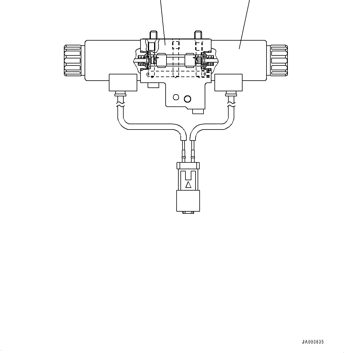 Схема запчастей Komatsu WA150-6 - HYDROSTATIC ТРАНСМИССИЯ (HST) НАСОС И МОТОР, HST НАСОС, СОЛЕНОИДНЫЙ КЛАПАН (№8-) HYDROSTATIC ТРАНСМИССИЯ (HST) НАСОС И МОТОР