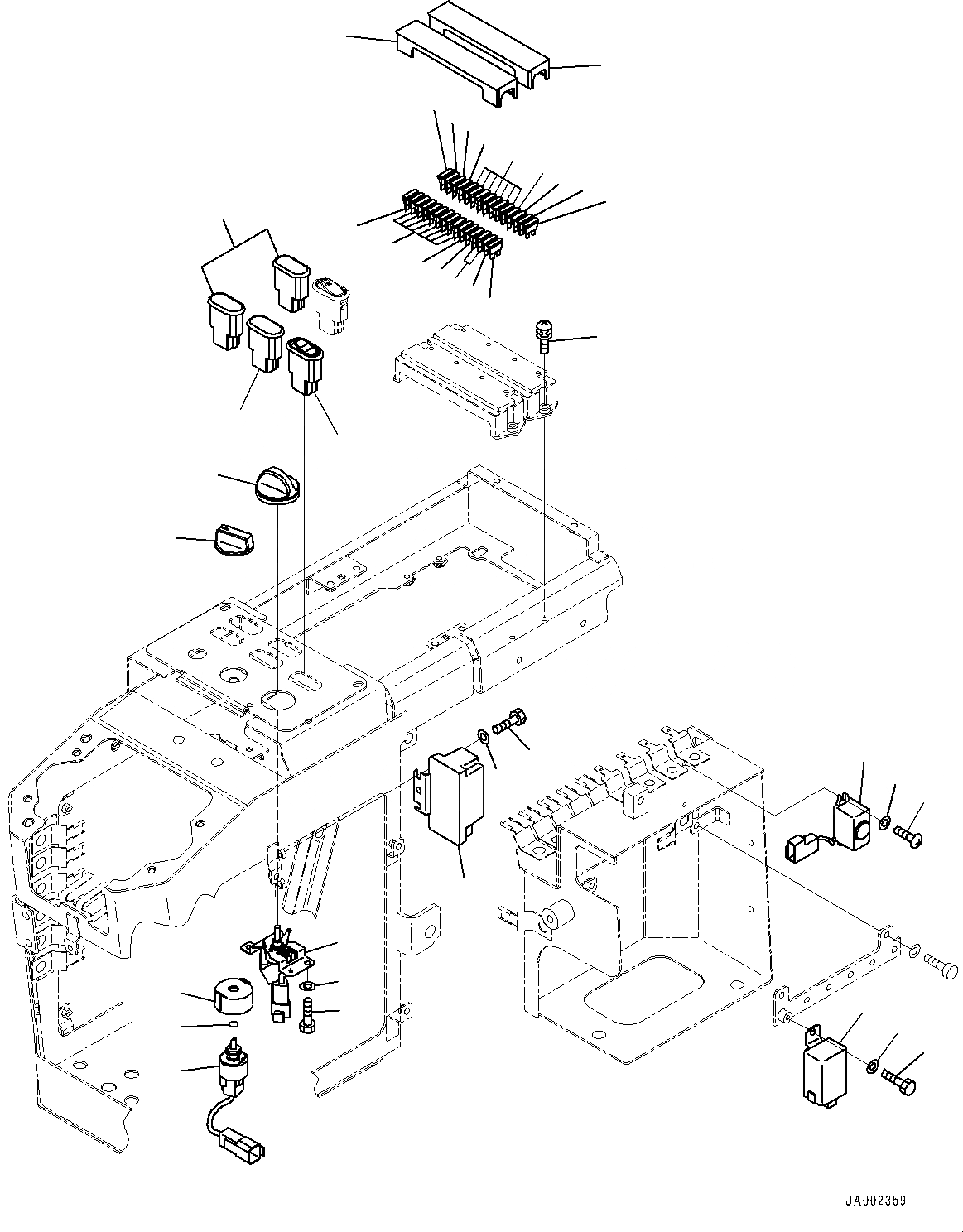 Схема запчастей Komatsu WA150-6 - УПРАВЛЕНИЕ ПОГРУЗКОЙ БЛОК, ЭЛЕКТРИЧ. ЧАСТИ (№8-) УПРАВЛЕНИЕ ПОГРУЗКОЙ БЛОК, С MULTI-FUNCTION MONO РЫЧАГ И -РЫЧАГ УПРАВЛ. НАВЕСН. ОБОРУД., KOMTRAX