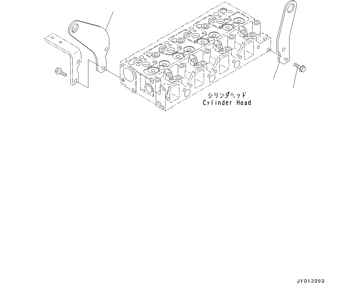 Схема запчастей Komatsu SAA4D95LE-5J - ДВИГАТЕЛЬ ПОДЪЕМ (№88-) ДВИГАТЕЛЬ ПОДЪЕМ