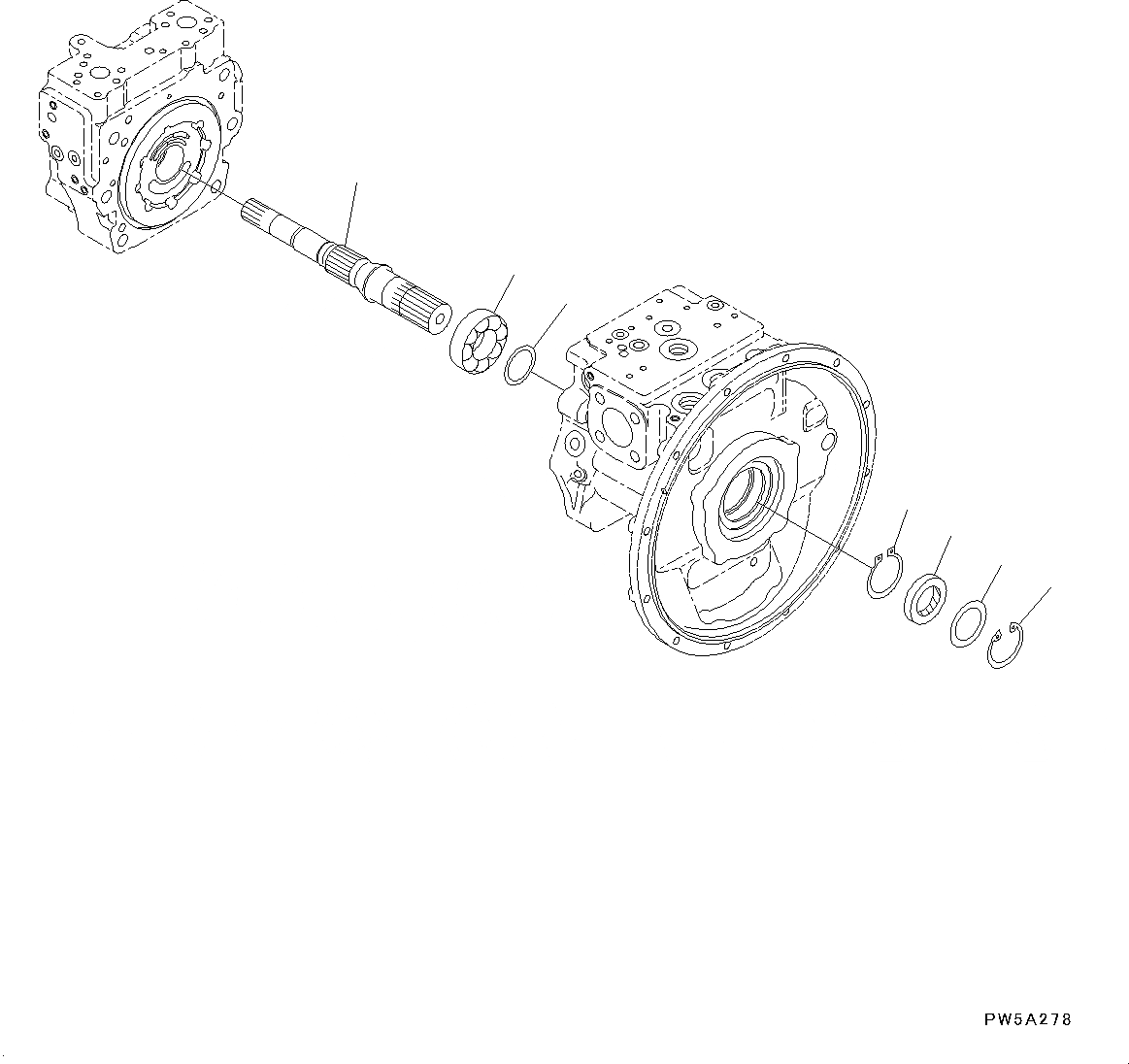 Схема запчастей Komatsu PC190LC-8 - ОСНОВН. ПОРШЕНЬ НАСОС, ВНУТР. ЧАСТИ (/9) ОСНОВН. ПОРШЕНЬ НАСОС