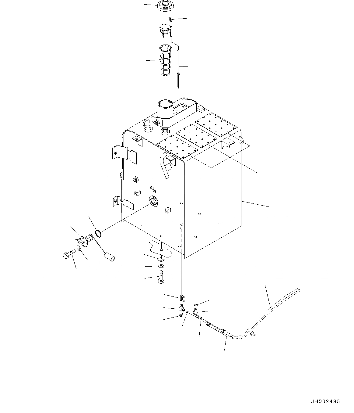 Схема запчастей Komatsu PC190LC-8 - ТОПЛИВН. БАК., ТОПЛИВН. ПОДАЮЩ. ТОПЛИВН. БАК., ТОПЛИВН. ПОДАЮЩ.