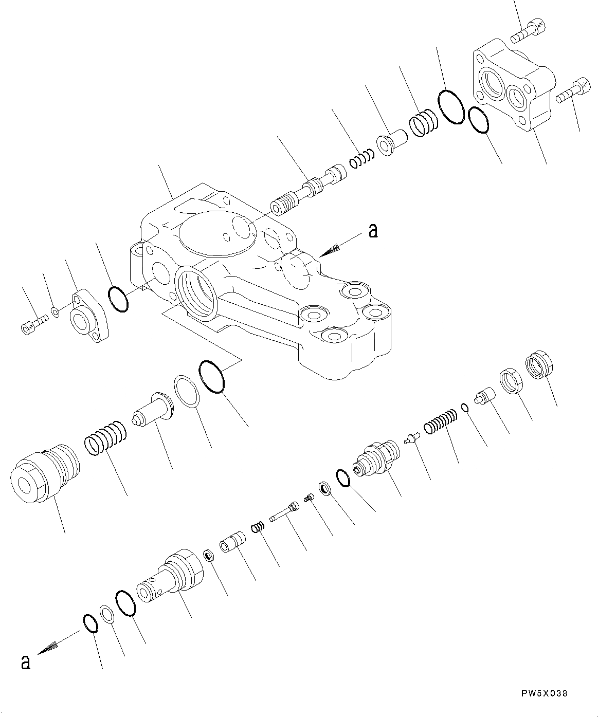 Схема запчастей Komatsu PC190LC-8 - КЛАПАН ПЕРЕГРУЗКИ КОНТУР, 2-СЕКЦИОНН. СТРЕЛА, СТРЕЛА И РУКОЯТЬ, КЛАПАН ПЕРЕГРУЗКИ, ДЛЯ ЦИЛИНДРА РУКОЯТИ (/) КЛАПАН ПЕРЕГРУЗКИ КОНТУР, 2-СЕКЦИОНН. СТРЕЛА, СТРЕЛА И РУКОЯТЬ