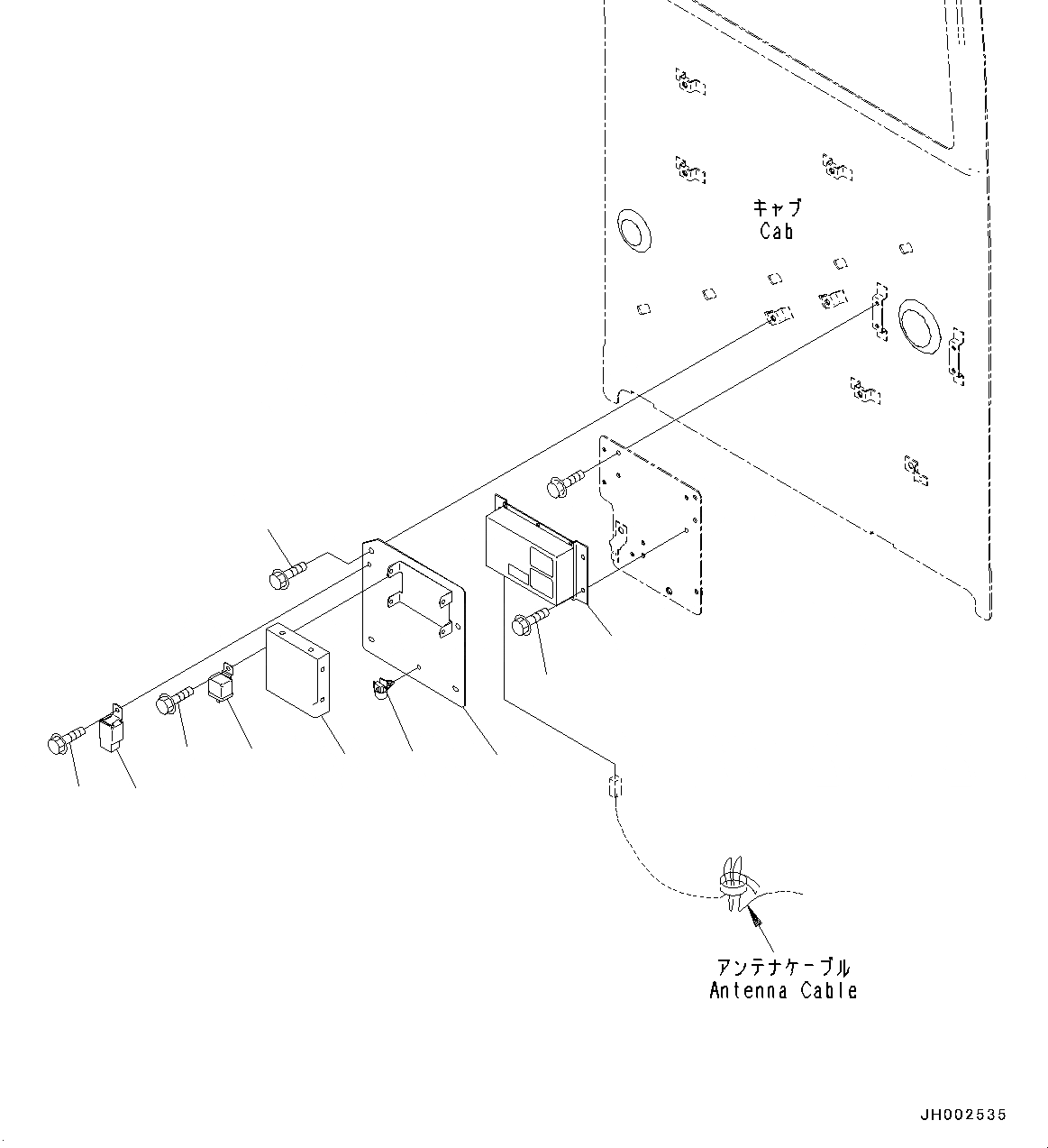 Схема запчастей Komatsu PC190LC-8 - КАБИНА, 2-СЕКЦИОНН. СТРЕЛА, КАБИНА IN ЧАСТИ, КОНДИЦ. ВОЗДУХА И KOMTRAX КОНТРОЛЛЕР КАБИНА, 2-СЕКЦИОНН. СТРЕЛА