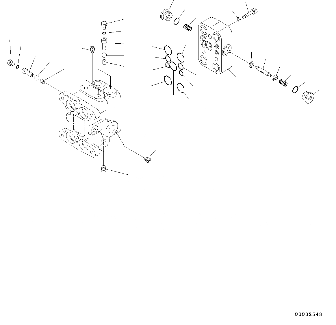 Схема запчастей Komatsu PC190LC-8 - КАБИНА, 2-СЕКЦИОНН. СТРЕЛА, КЛАПАН PPCДЛЯ ХОД (/) КАБИНА, 2-СЕКЦИОНН. СТРЕЛА