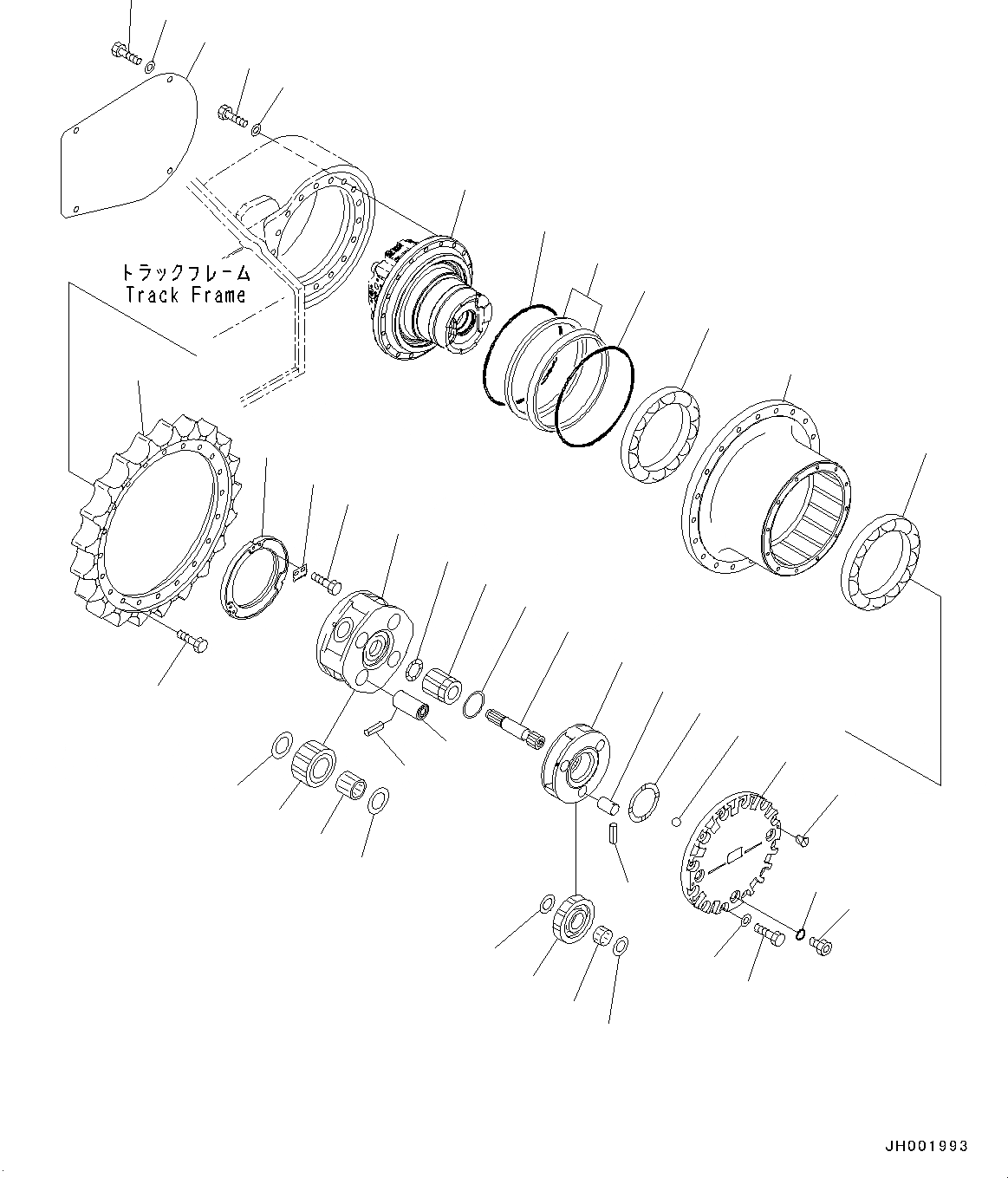 Схема запчастей Komatsu PC190LC-8 - МОТОР ХОДА И КОНЕЧНАЯ ПЕРЕДАЧА МОТОР ХОДА И КОНЕЧНАЯ ПЕРЕДАЧА